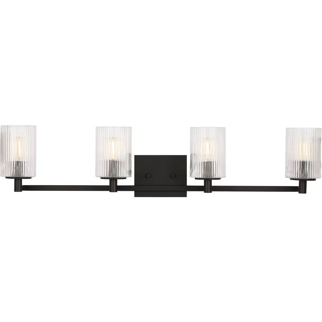 Lando 4 Light 35 inch Midnight Black Wall Bath Fixture Wall Light