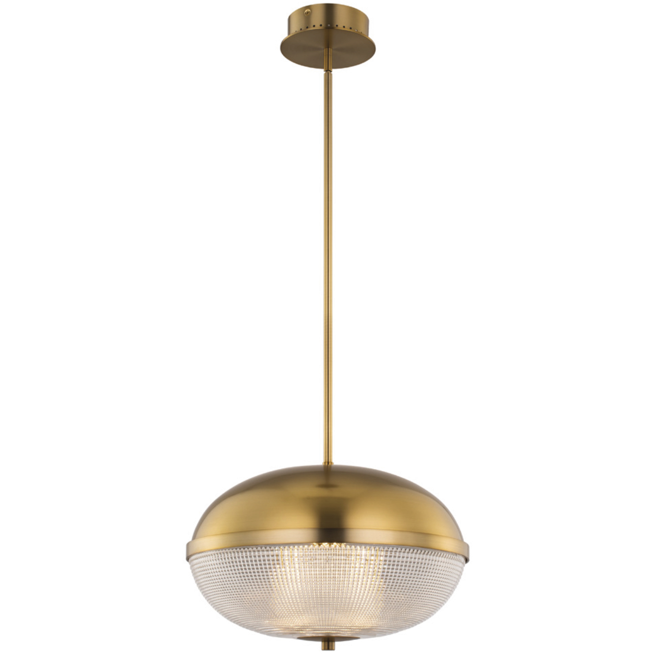Portland LED 16 inch Winter Brass Pendant Chandelier Ceiling Light