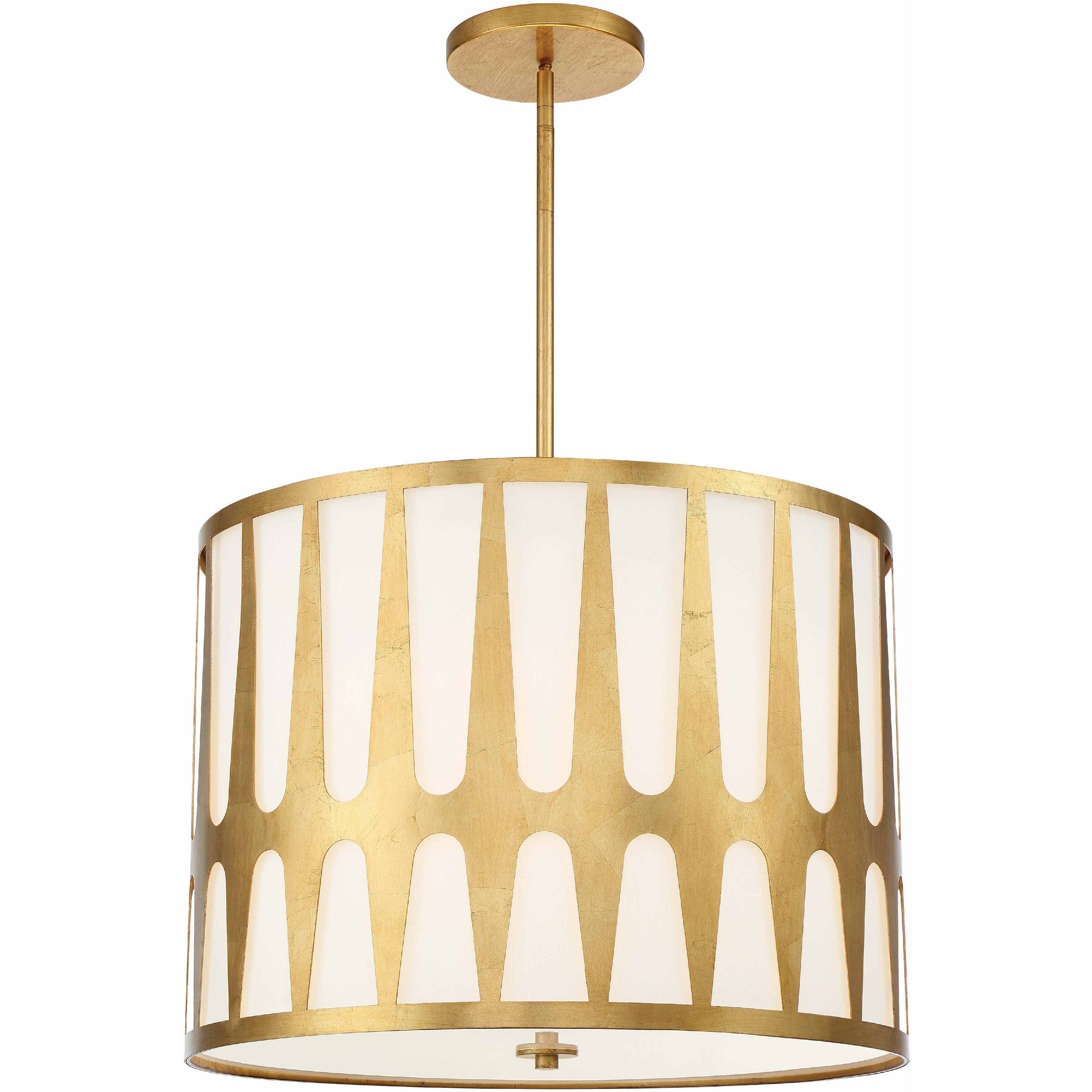 Royston 5 Light 24 inch Antique Gold Pendant Ceiling Light