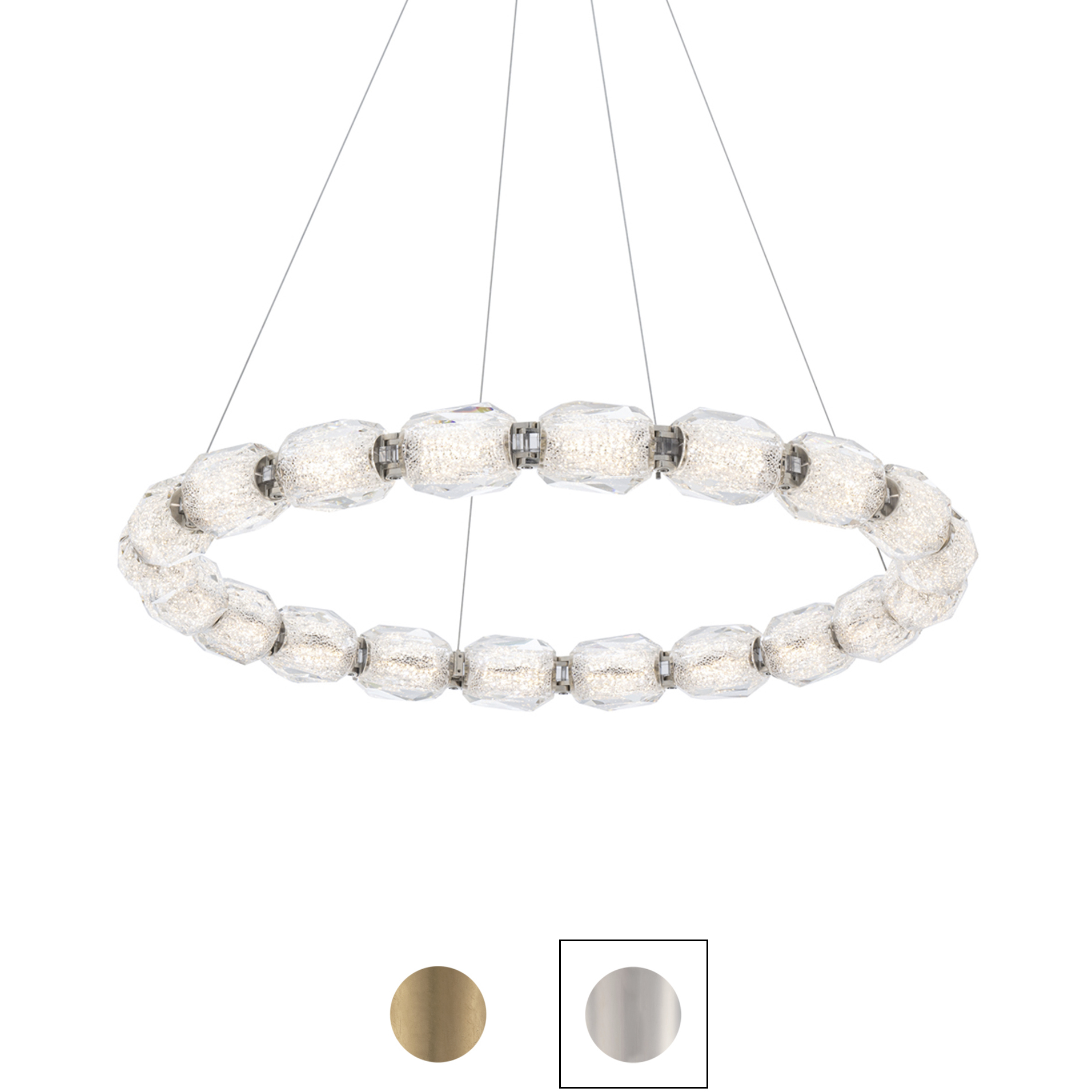 Forever Seduction LED 25.13 inch Aged Brass Pendant Ceiling Light, Circular