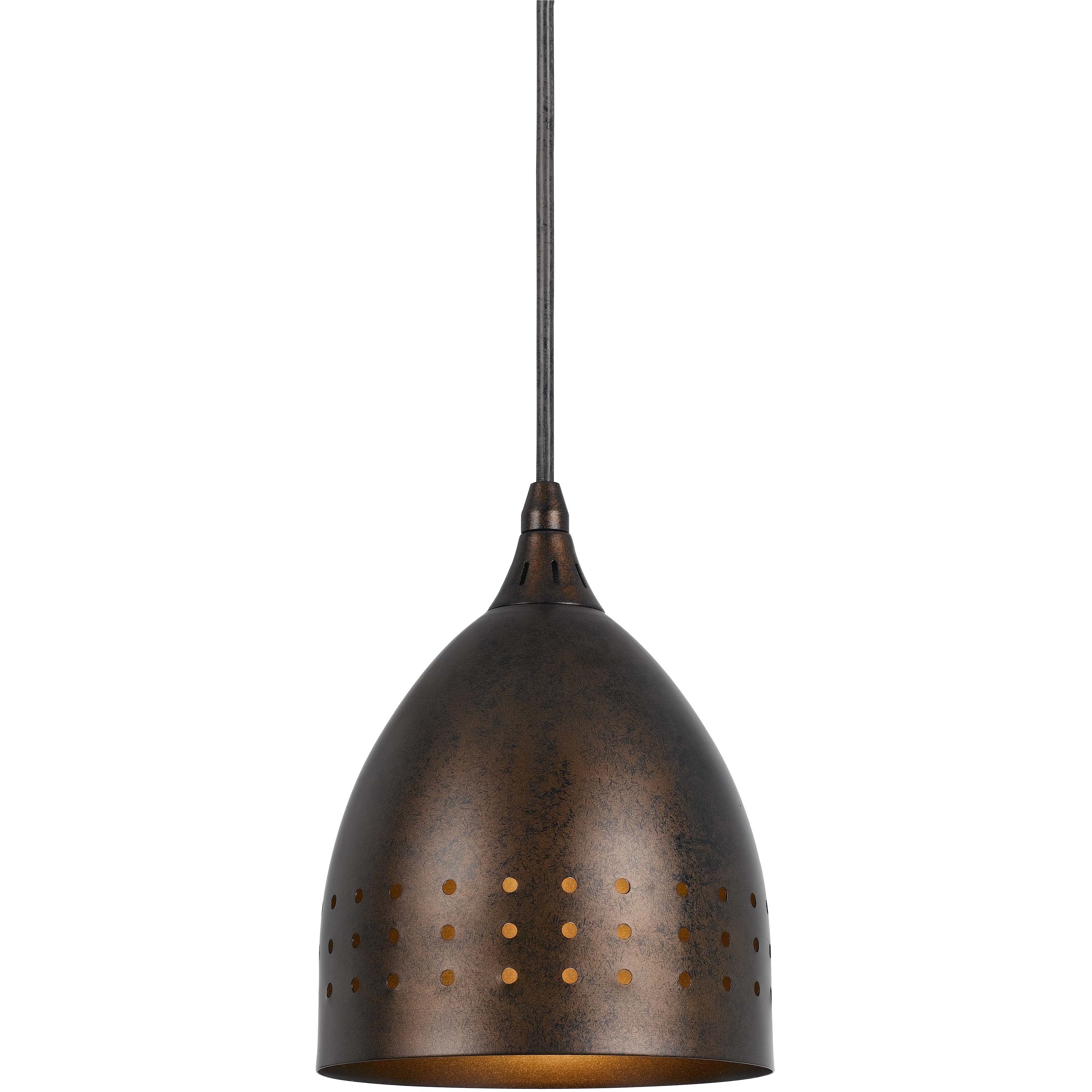Signature 1 Light 7 inch Rust Metal Pendant Set Ceiling Light