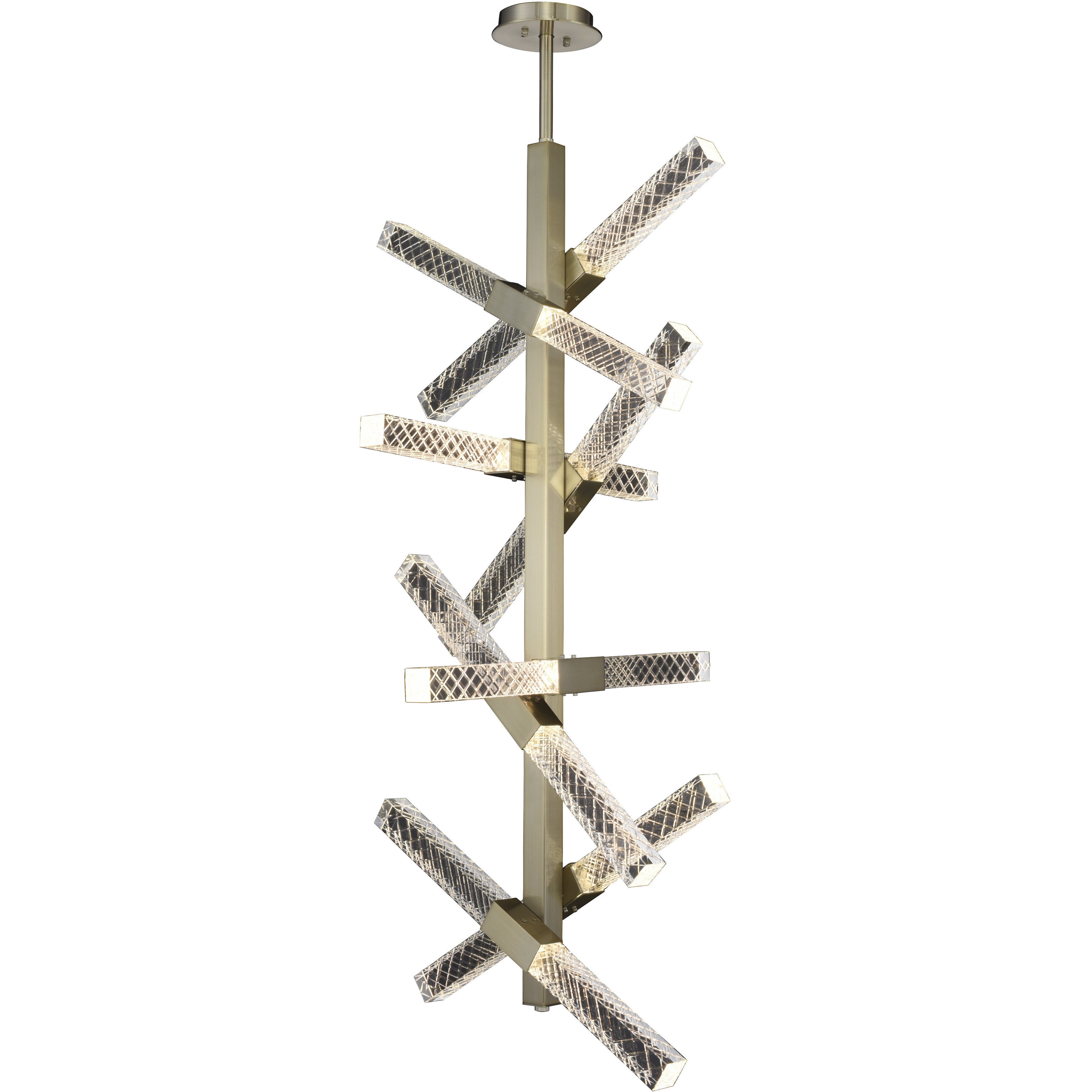 Apollo LED 22 inch Brushed Champagne Gold Foyer Light Ceiling Light