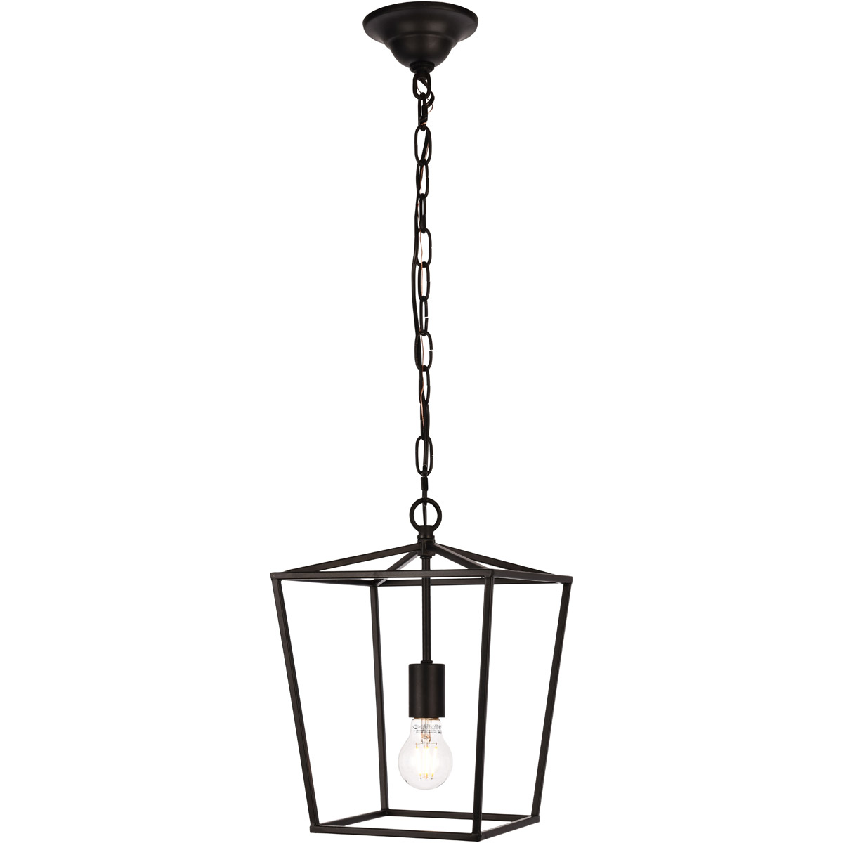 Maddox 1 Light 9.75 inch Black Pendant Ceiling Light