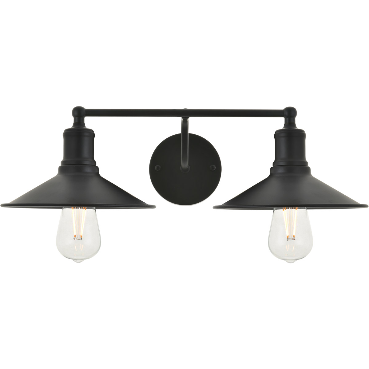 Etude 2 Light 20.9 inch Black Wall Sconce Wall Light