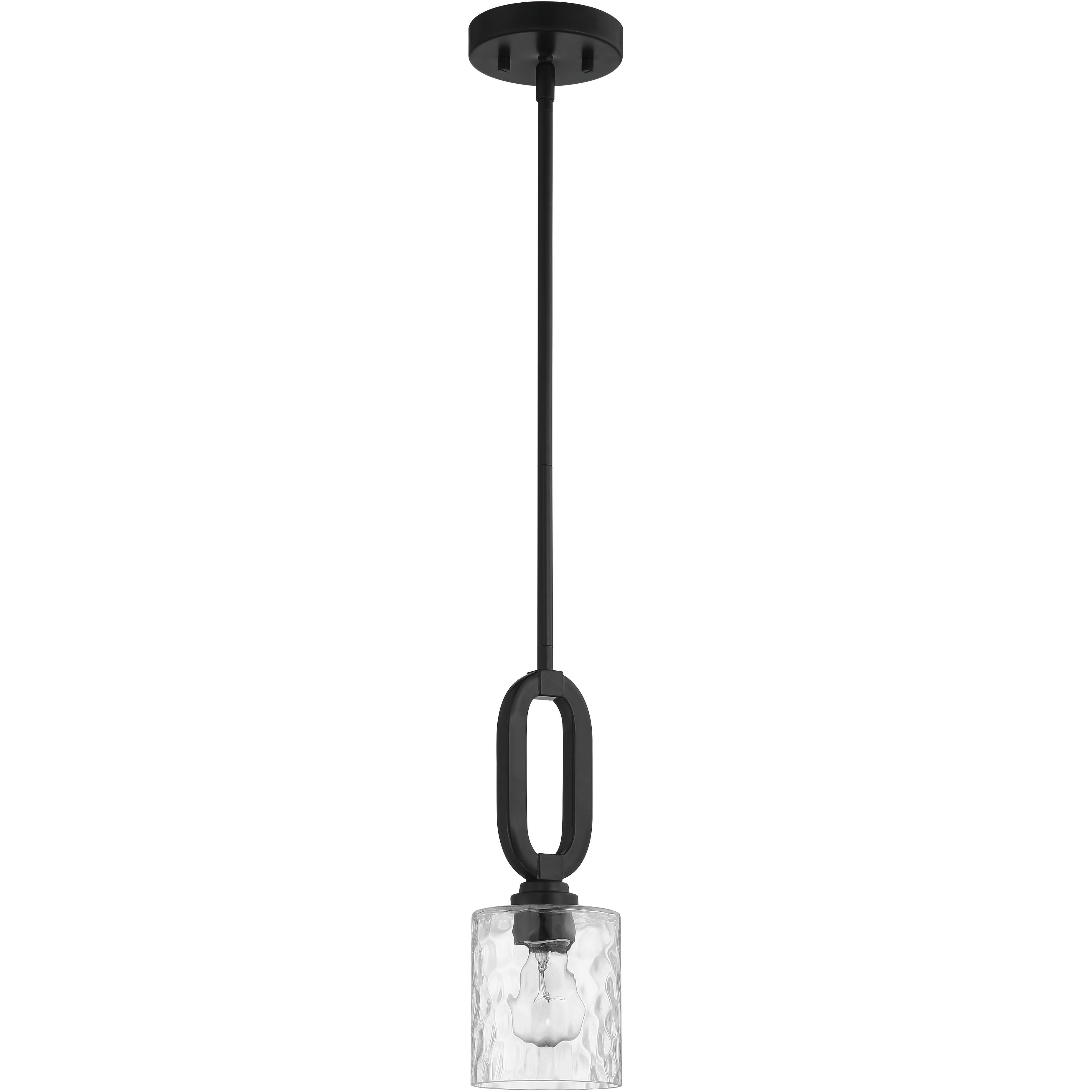 Collins 1 Light 5.13 inch Flat Black Mini Pendant Ceiling Light