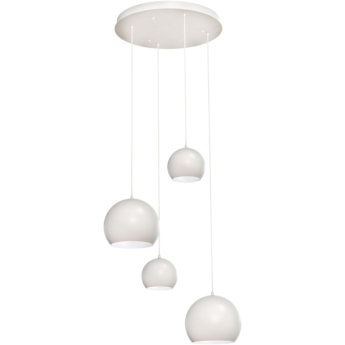 Roxy 4 Light 24 inch White Quadruple Round Pendant Ceiling Light