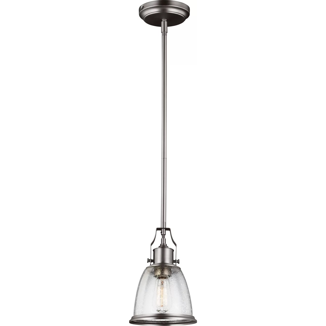 Hobson 1 Light 7.5 inch Satin Nickel Mini-Pendant Ceiling Light