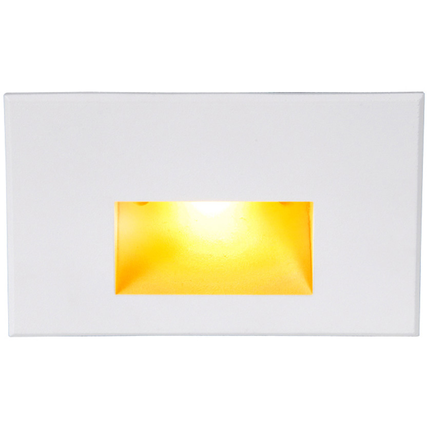 LEDme Step and Wall Lights 277 3.9 watt White On Aluminum Step Light in Amber, LED, 10.62 inch