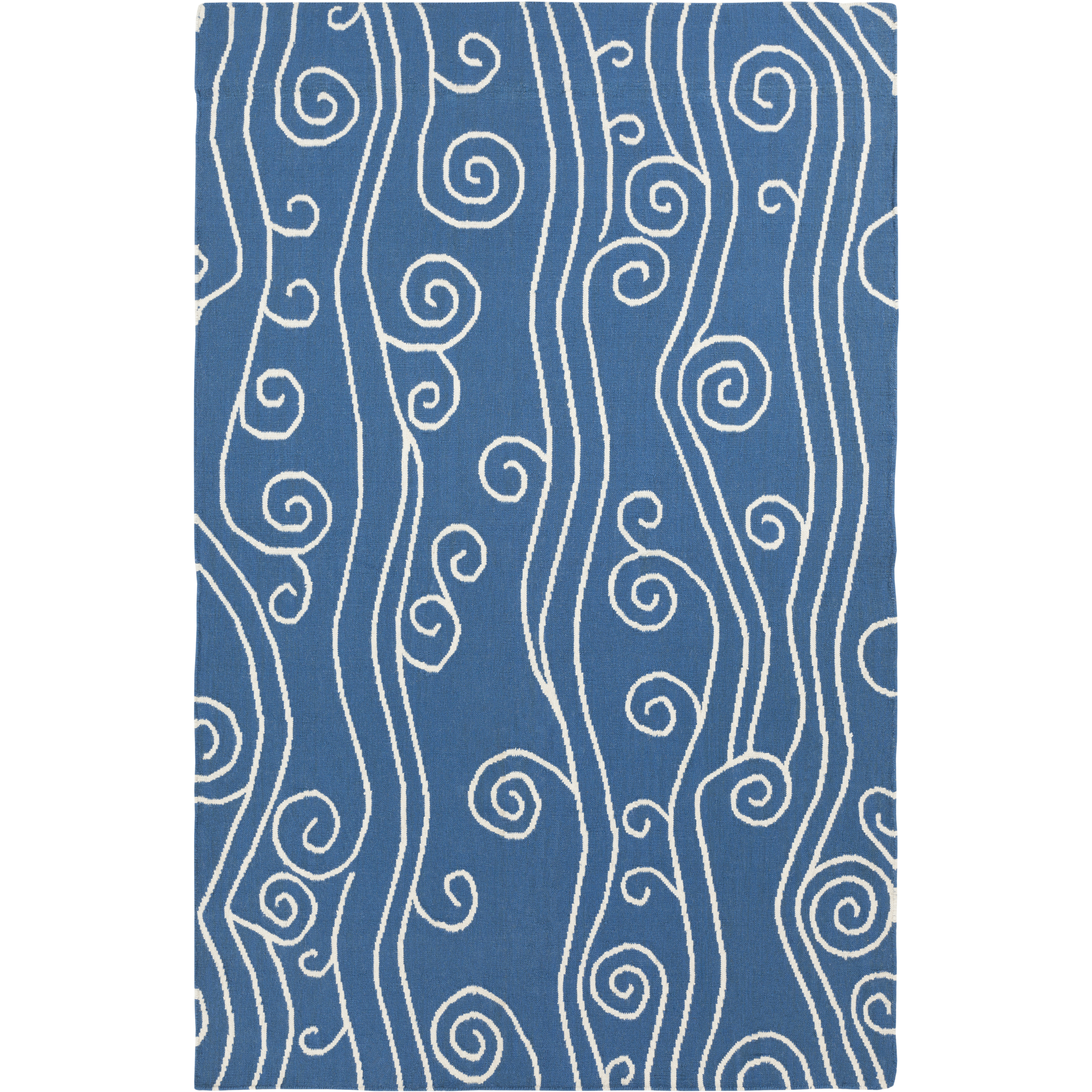 Boardwalk 36 X 24 inch Navy, Ivory Rug