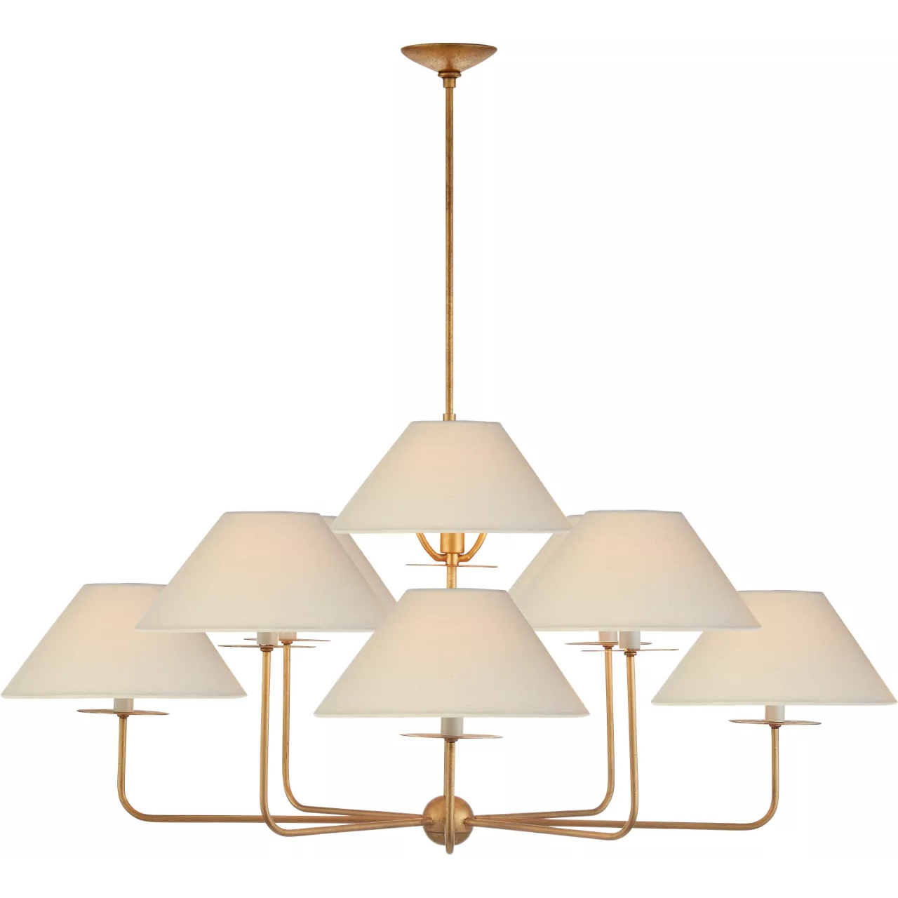 Niermann Weeks Kelley 9 Light 43.75 inch Gilded Iron Chandelier Ceiling Light, Large