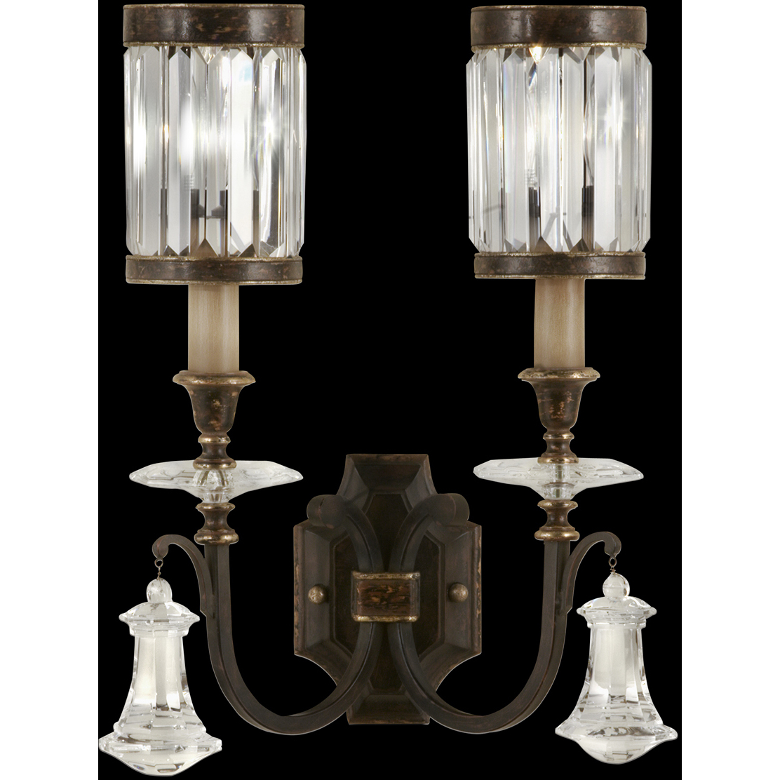 Eaton Place 2 Light 14 inch Bronze Sconce Wall Light