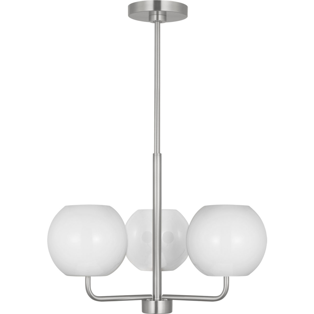 Rory 3 Light 21 inch Brushed Steel Chandelier Ceiling Light