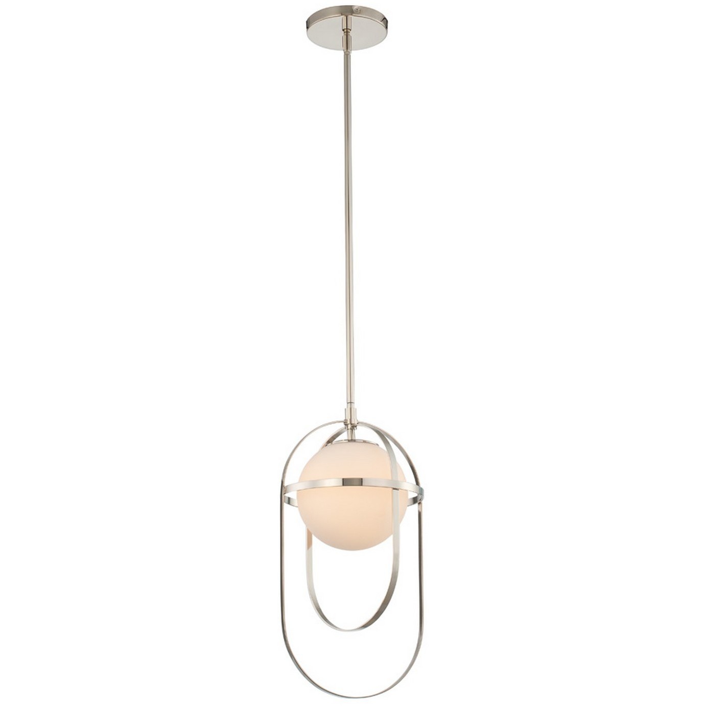Lennox 1 Light 9 inch Polished Nickel Mini Pendant Ceiling Light