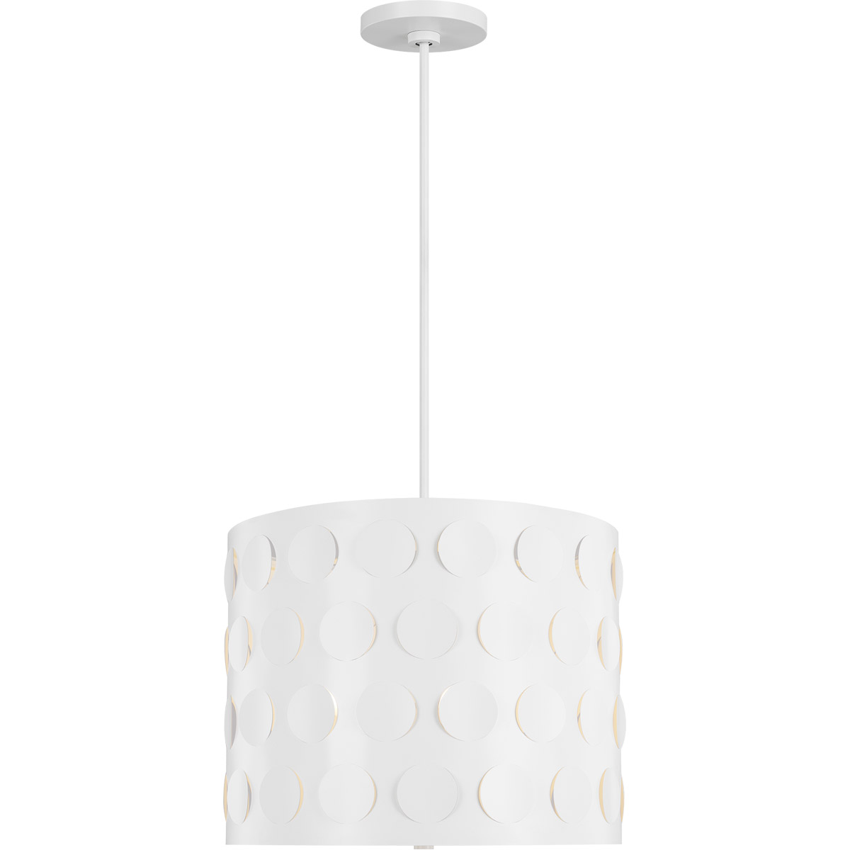 kate spade new york Dottie 3 Light 20.25 inch Matte White Pendant Ceiling Light