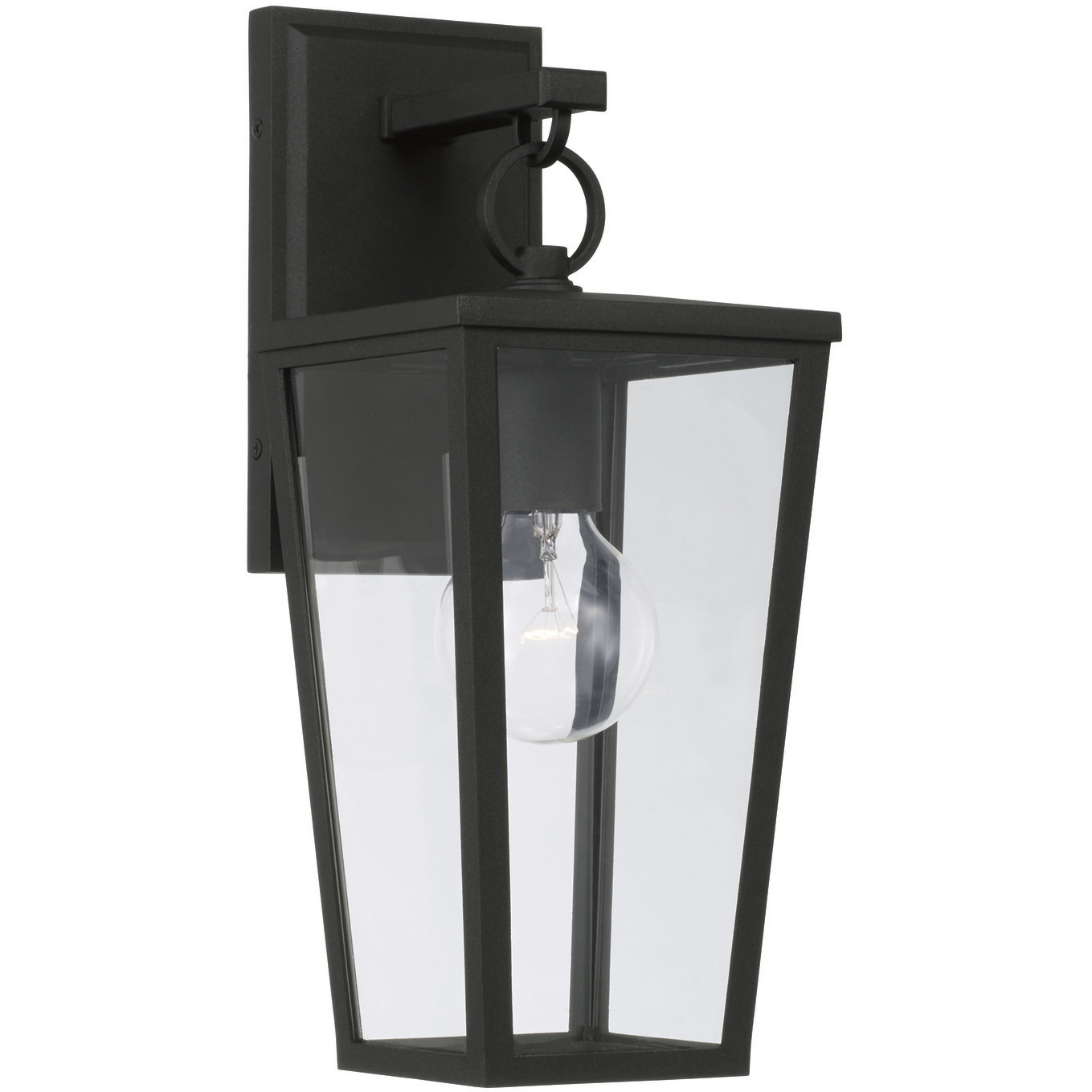 Elliott 1 Light 15.5 inch Black Outdoor Wall Lantern
