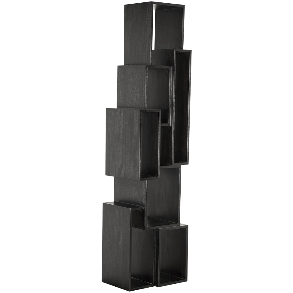 Lincoln Charcoal Black Bookcase