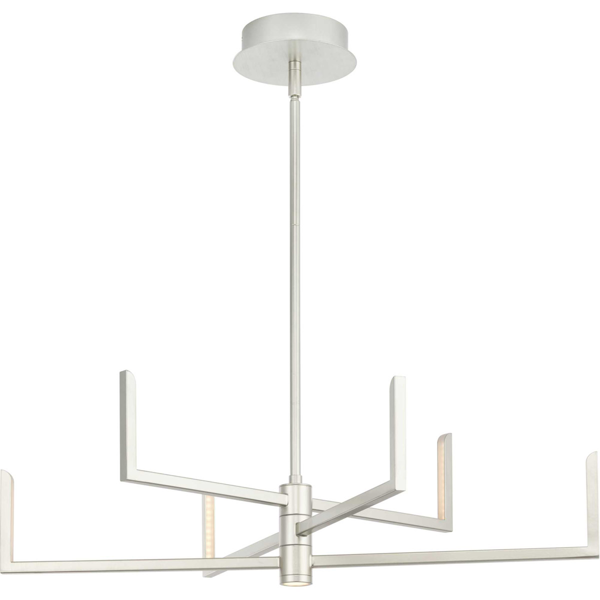 Pivot LED LED 28.25 inch Burnished Nickel Chandelier Ceiling Light, Progress LED