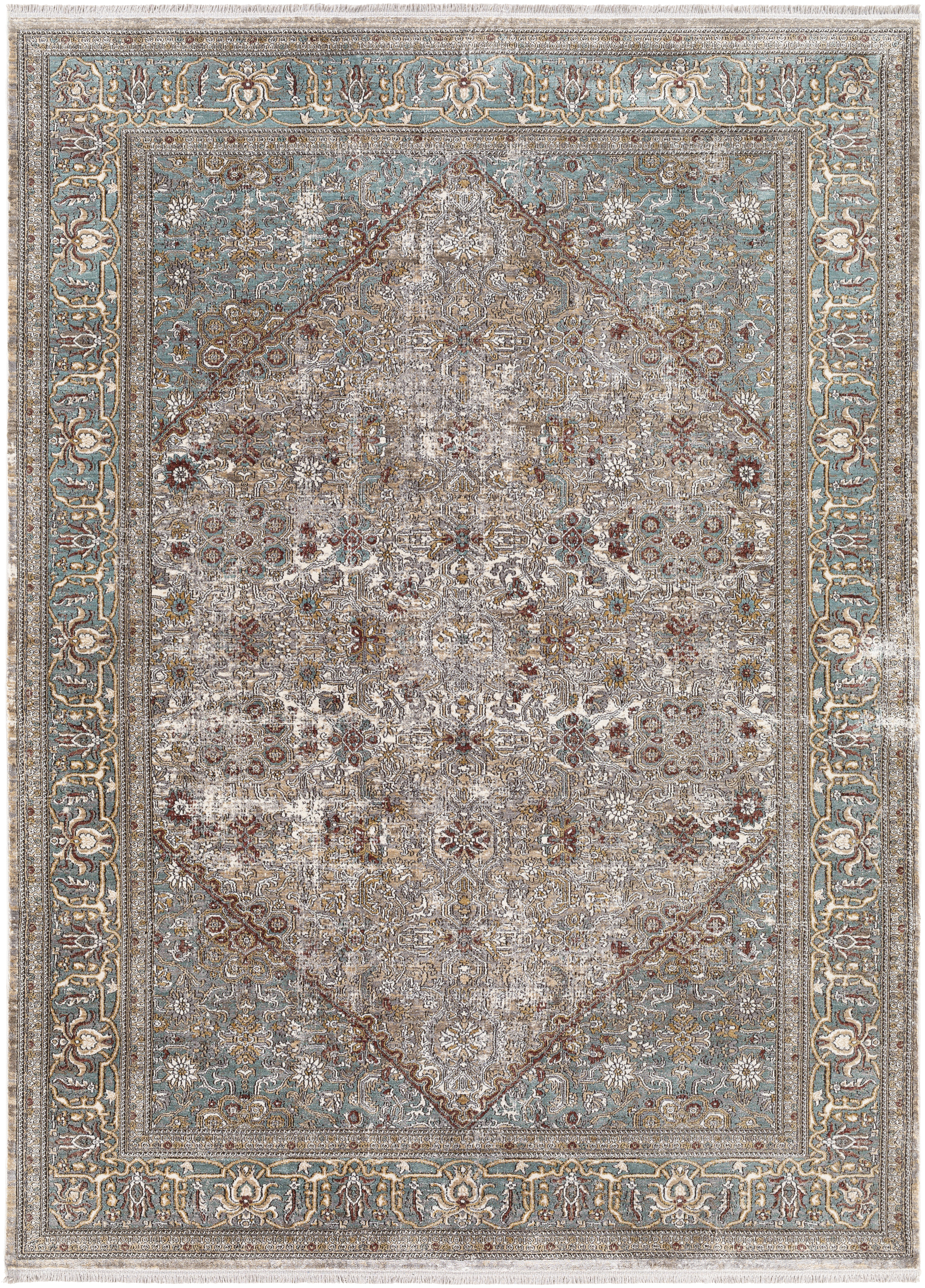 Eclipse 147 X 108 inch Medium Grey Rug in 9 X 12, Rectangle