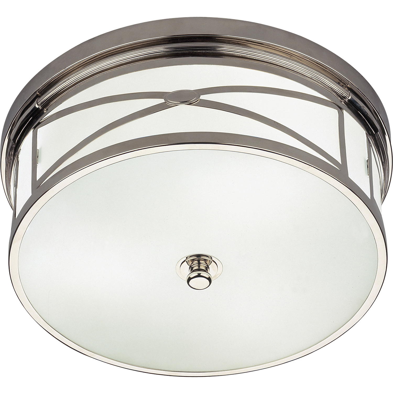 Chase 3 Light 15 inch Polished Nickel Flushmount Ceiling Light
