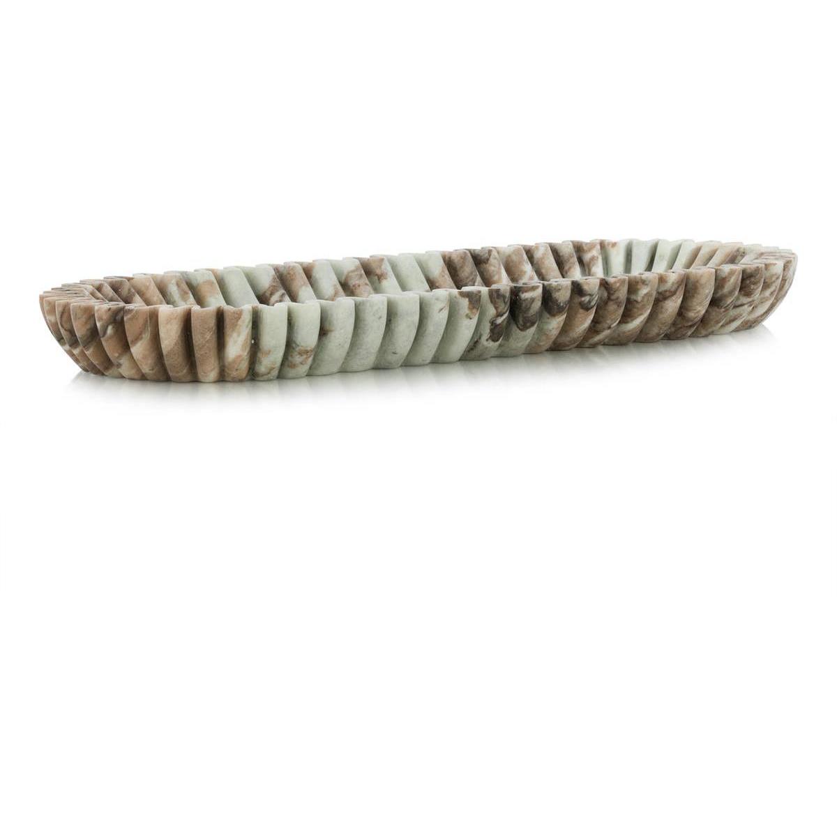 Scalloped Marble Tray
