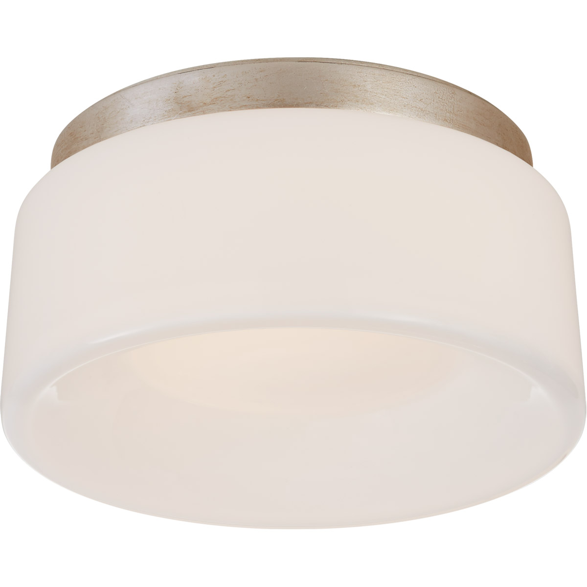 Barbara Barry Halo LED 5.5 inch Burnished Silver Leaf Flush Mount Ceiling Light