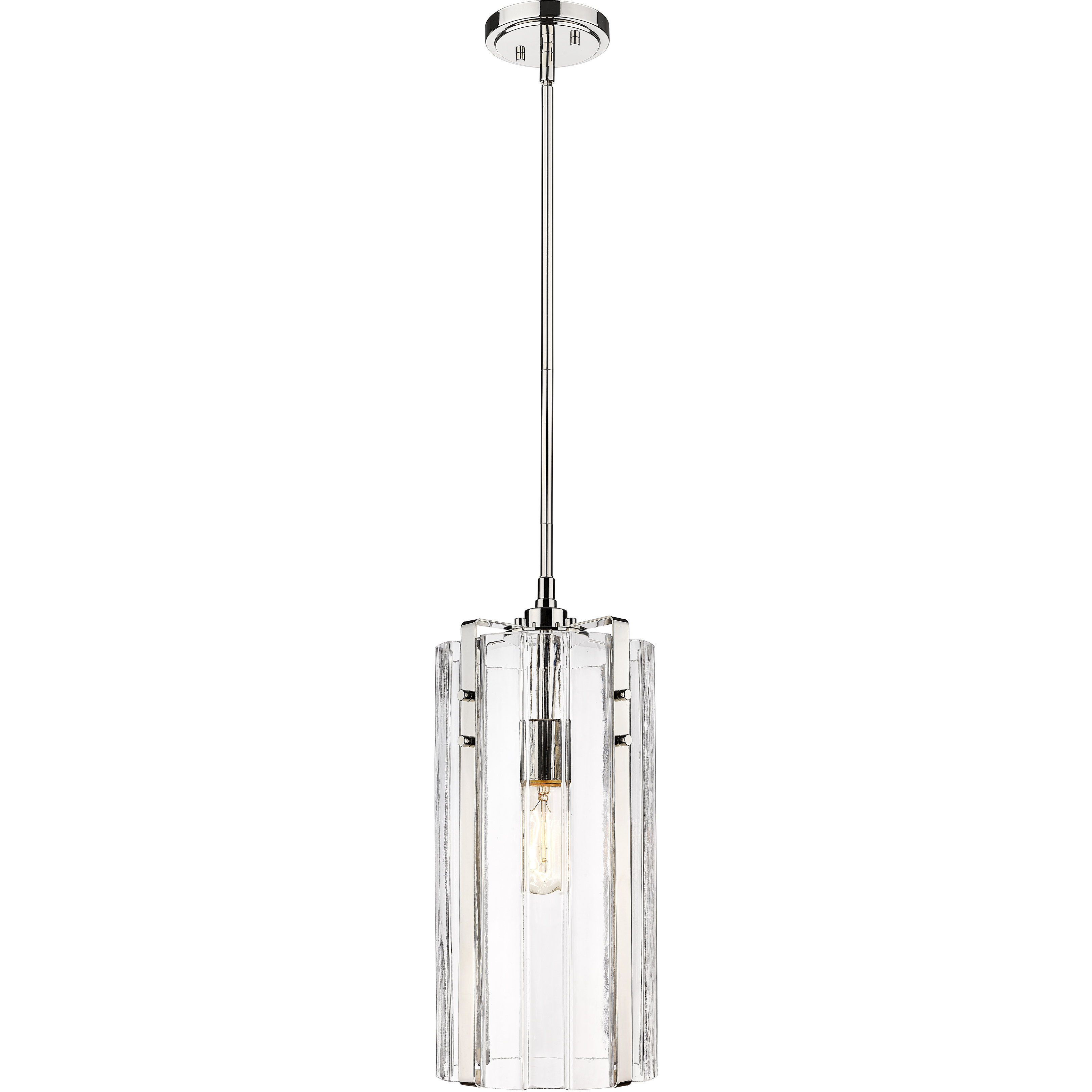 Alverton 1 Light 8 inch Polished Nickel Pendant Ceiling Light