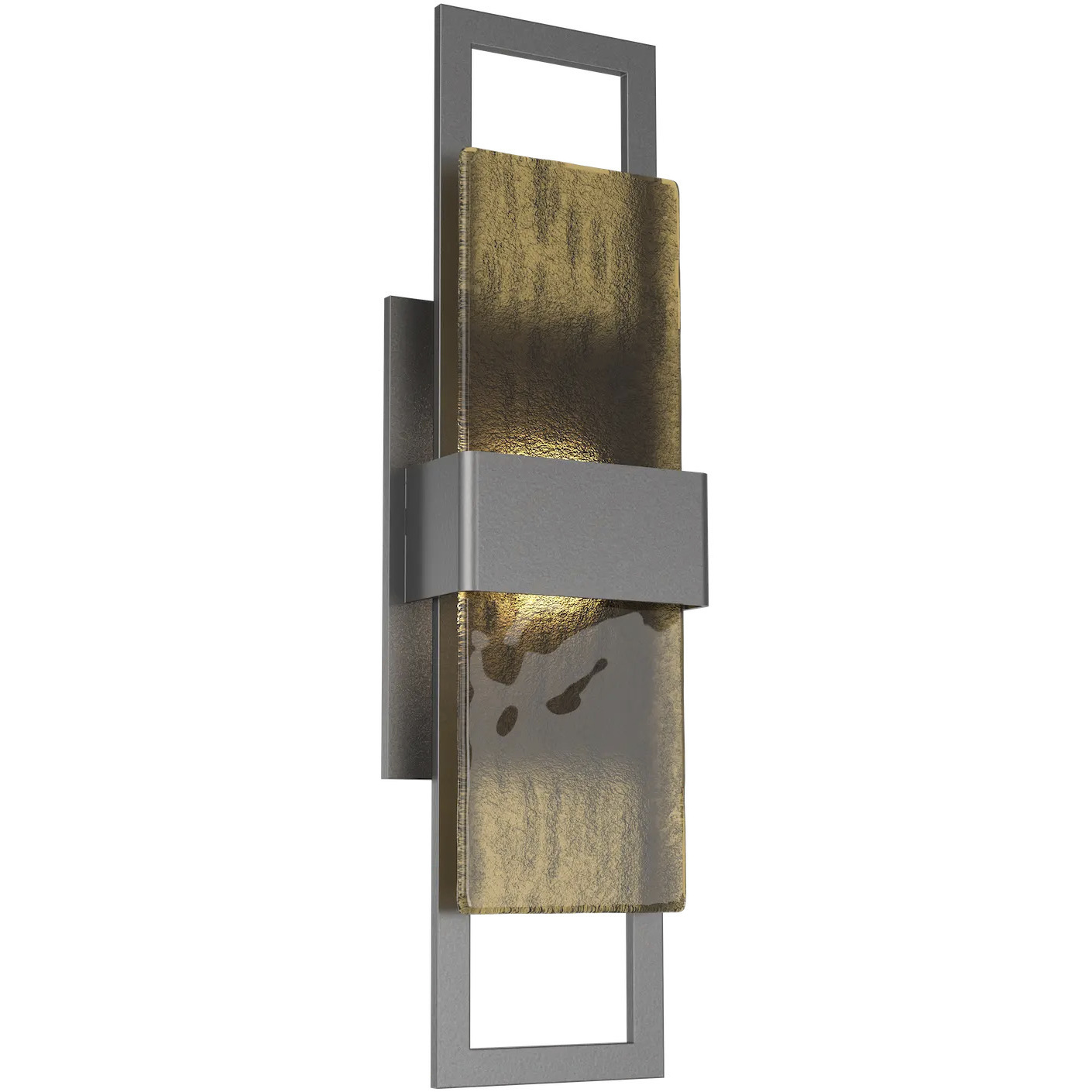 Sasha LED Argento Grey Outdoor Sconce in Frosted Granite