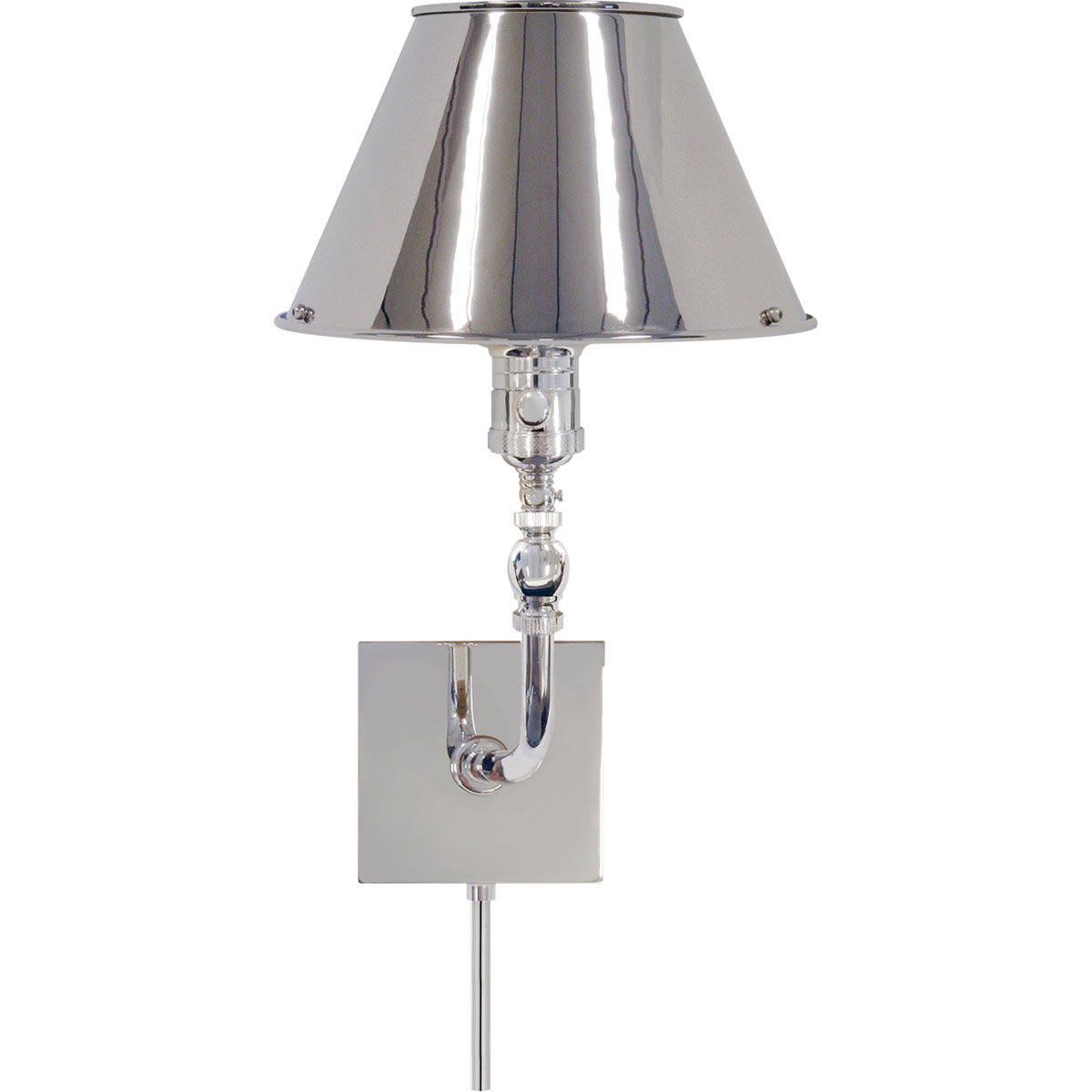 Swivel Head 1 Light 8 inch Polished Nickel Wall Lamp Wall Light