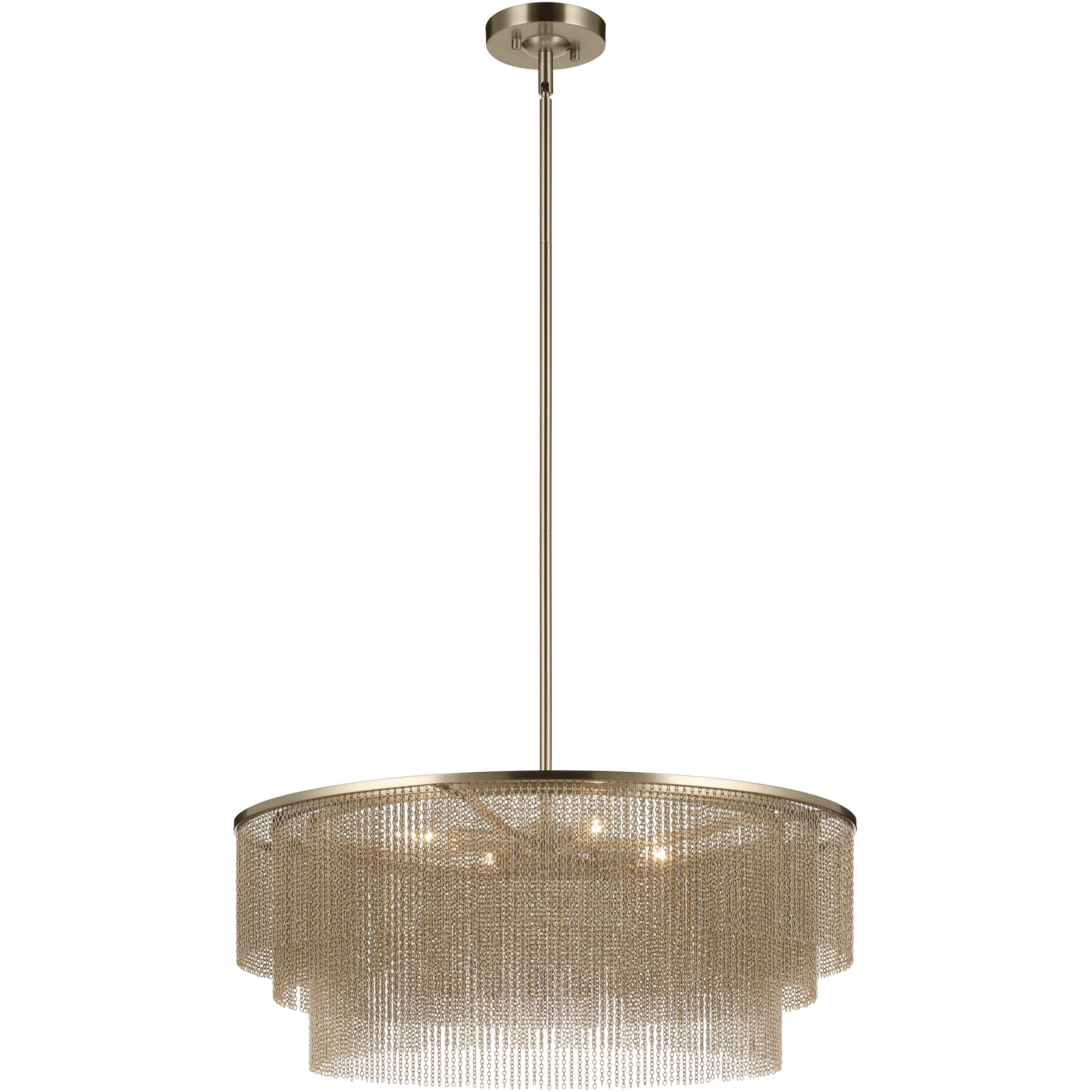 Khaite 4 Light Champagne Bronze Chandelier Ceiling Light