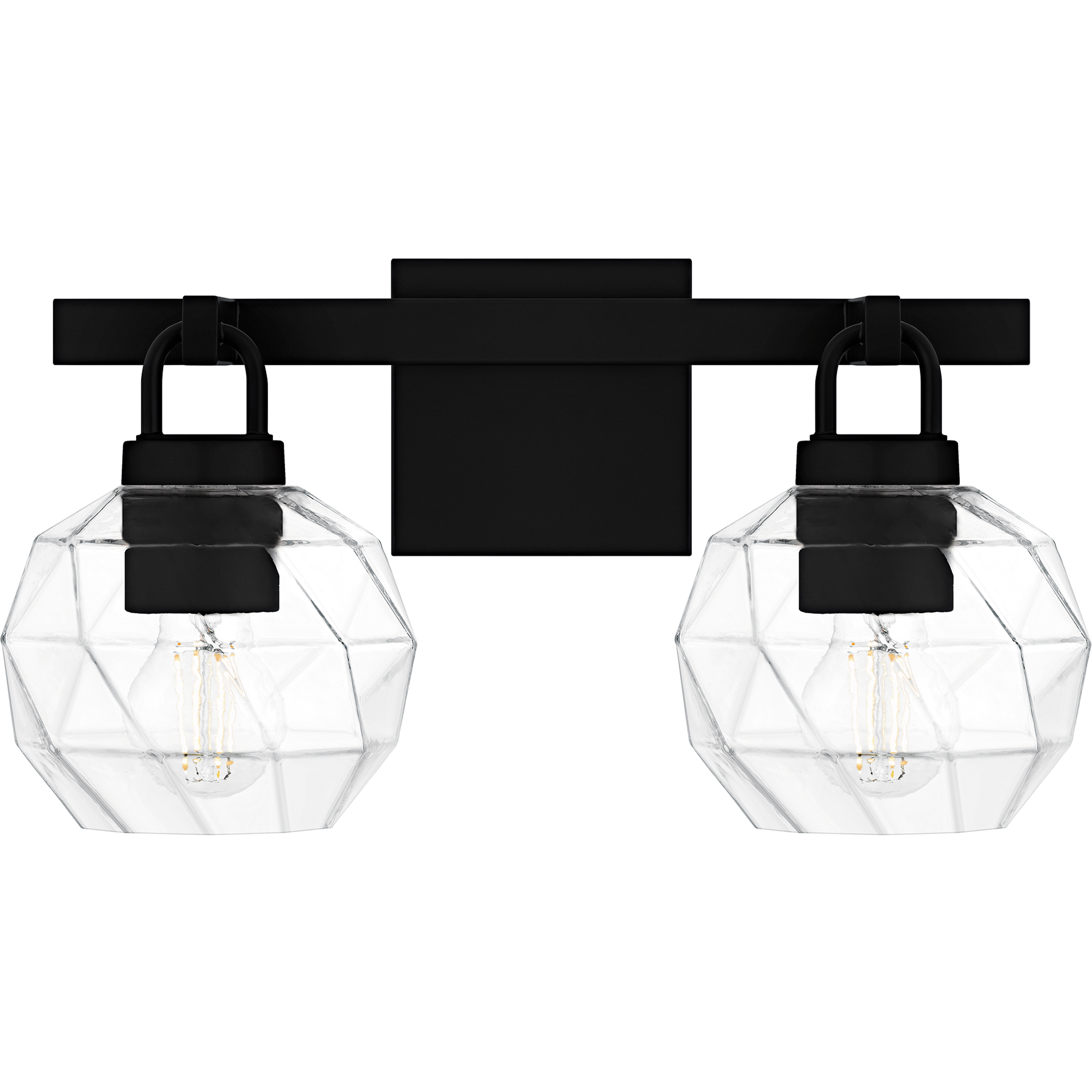 Celina 2 Light 16 inch Matte Black Bath Light Wall Light, Medium