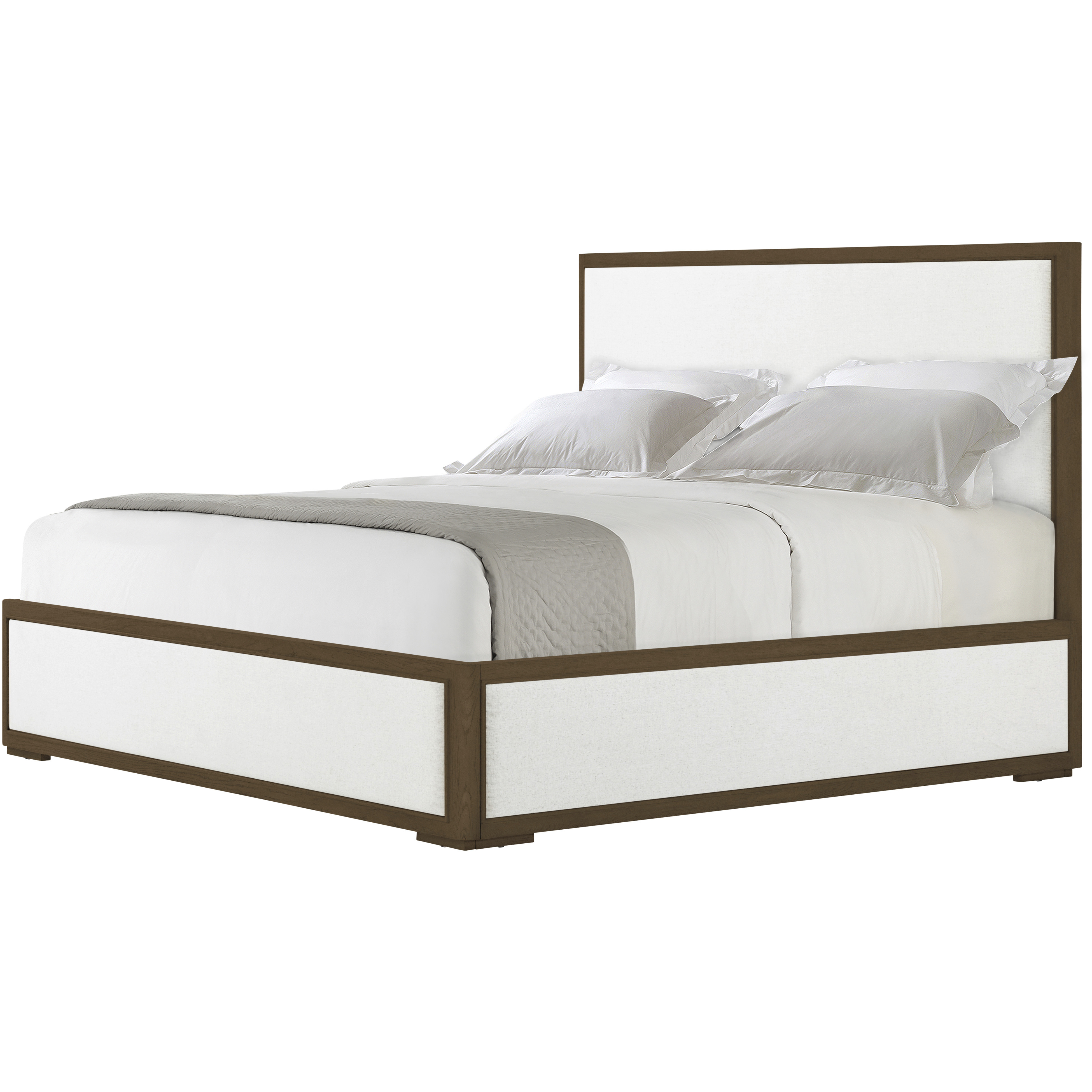 Surrey Brownstone California King Bed, Wooden, Upholstered