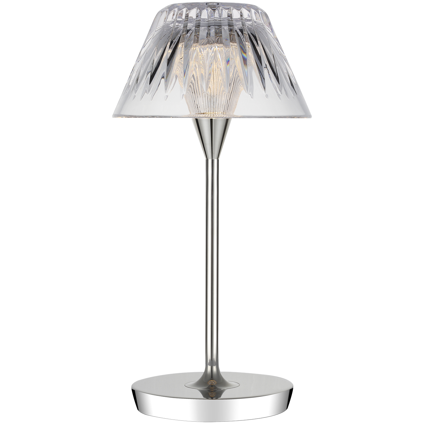 Waterford Blaze 11.5 inch 1 watt Polished Nickel Rechargeable Table Lamp Portable Light