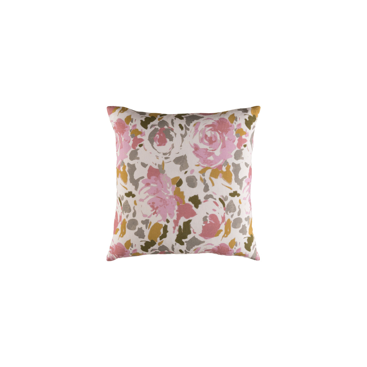 Leona 22 X 22 inch Beige and Medium Gray Throw Pillow