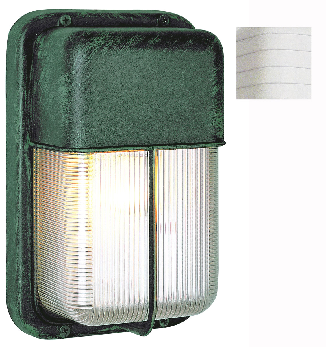 Signature 1 Light 10 inch White Outdoor Bulkhead