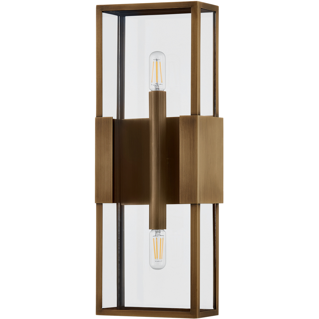 Santa Clara 2 Light 6.5 inch Patina Brass ADA Wall Sconce Wall Light