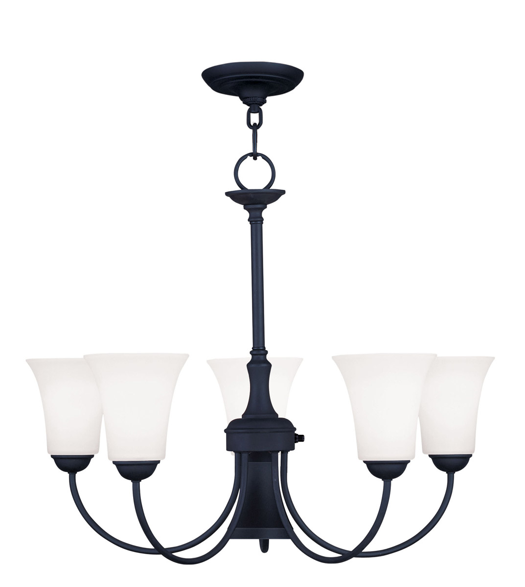 Ridgedale 6 Light 25.5 inch Black Chandelier Ceiling Light