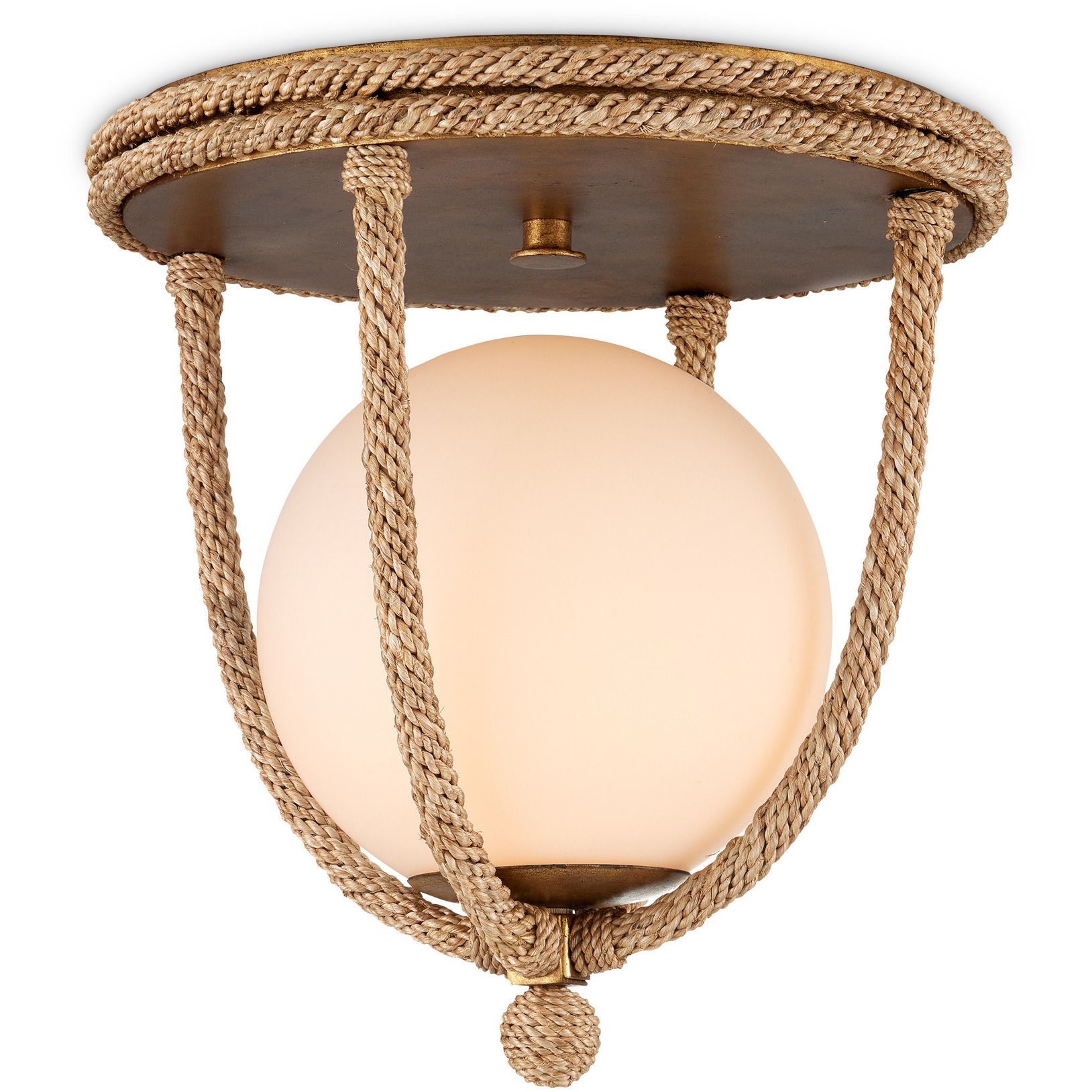 Passageway 1 Light 14.5 inch Dorado Gold Flush Mount Ceiling Light