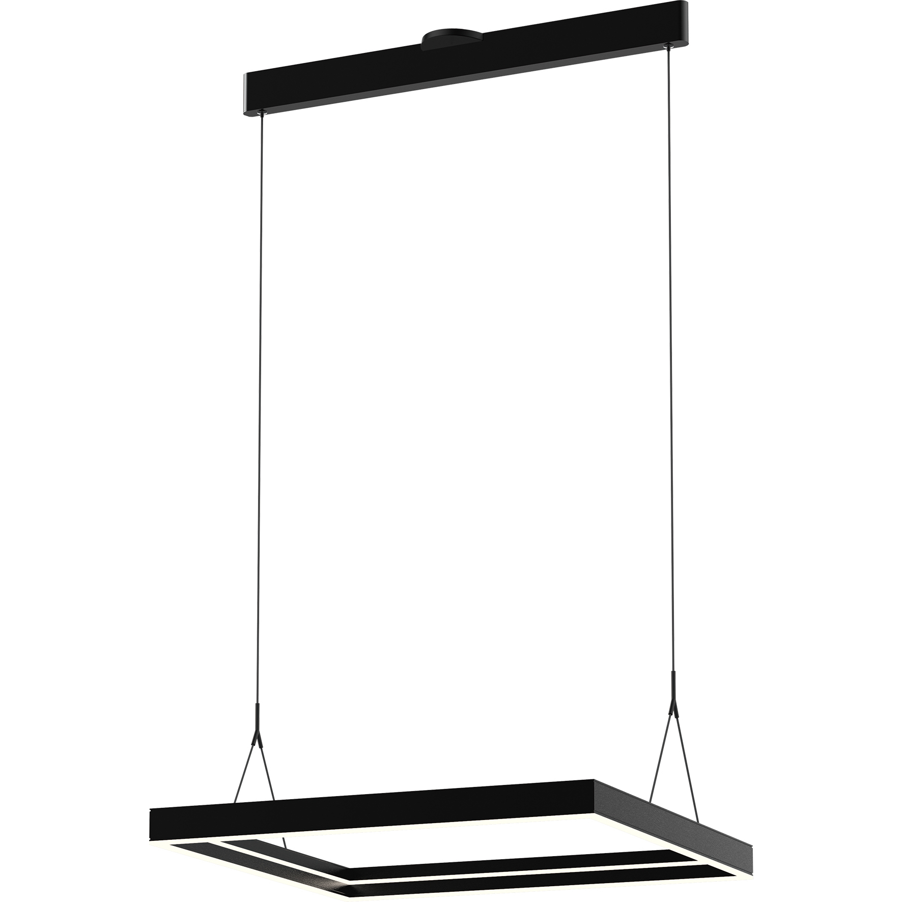 Athena 26 inch Satin Brushed Black Pendant Ceiling Light