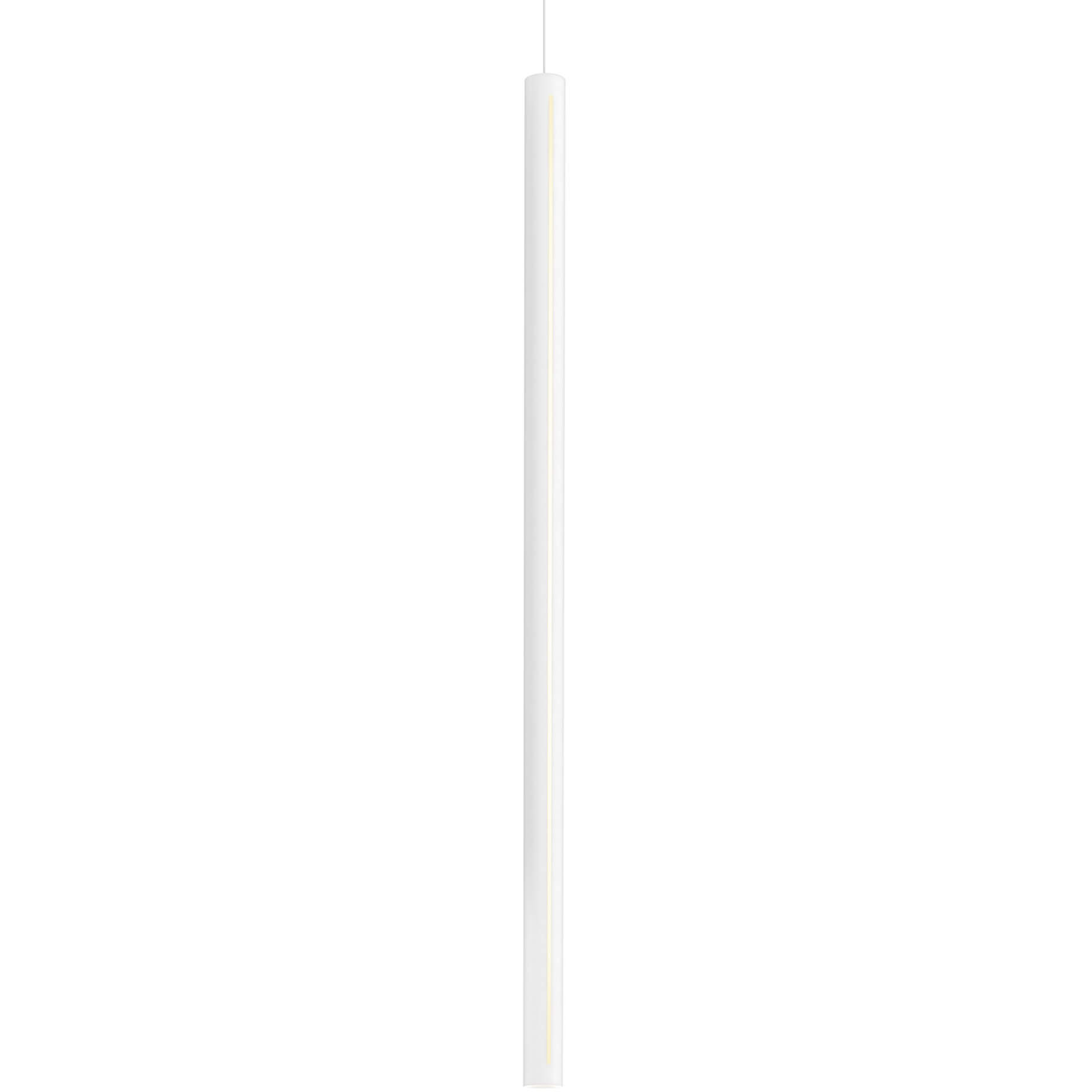 Linea LED 1.9 inch White Pendant Ceiling Light, Cylinder