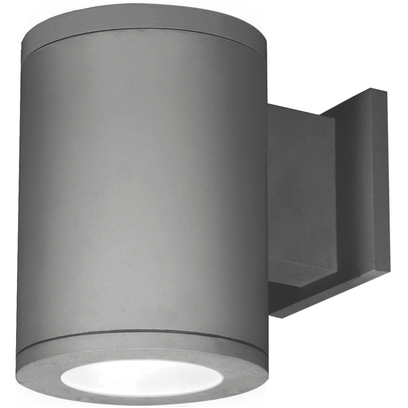Tube Arch Sconce Wall Light in Flood, 85, 3500K, Graphite, Towards Wall