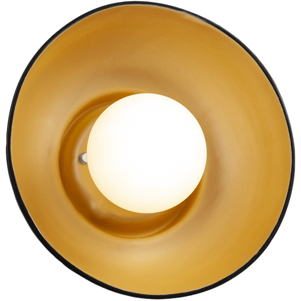Ambiance Collection 1 Light 10 inch Carbon Matte Black with Champagne Gold Wall Sconce Wall Light