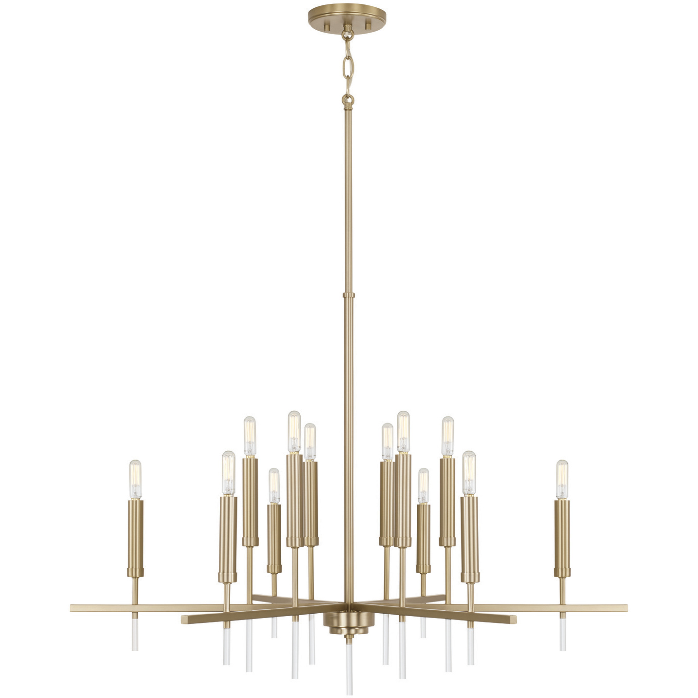 Elora 12 Light 35 inch Matte Brass Chandelier Ceiling Light