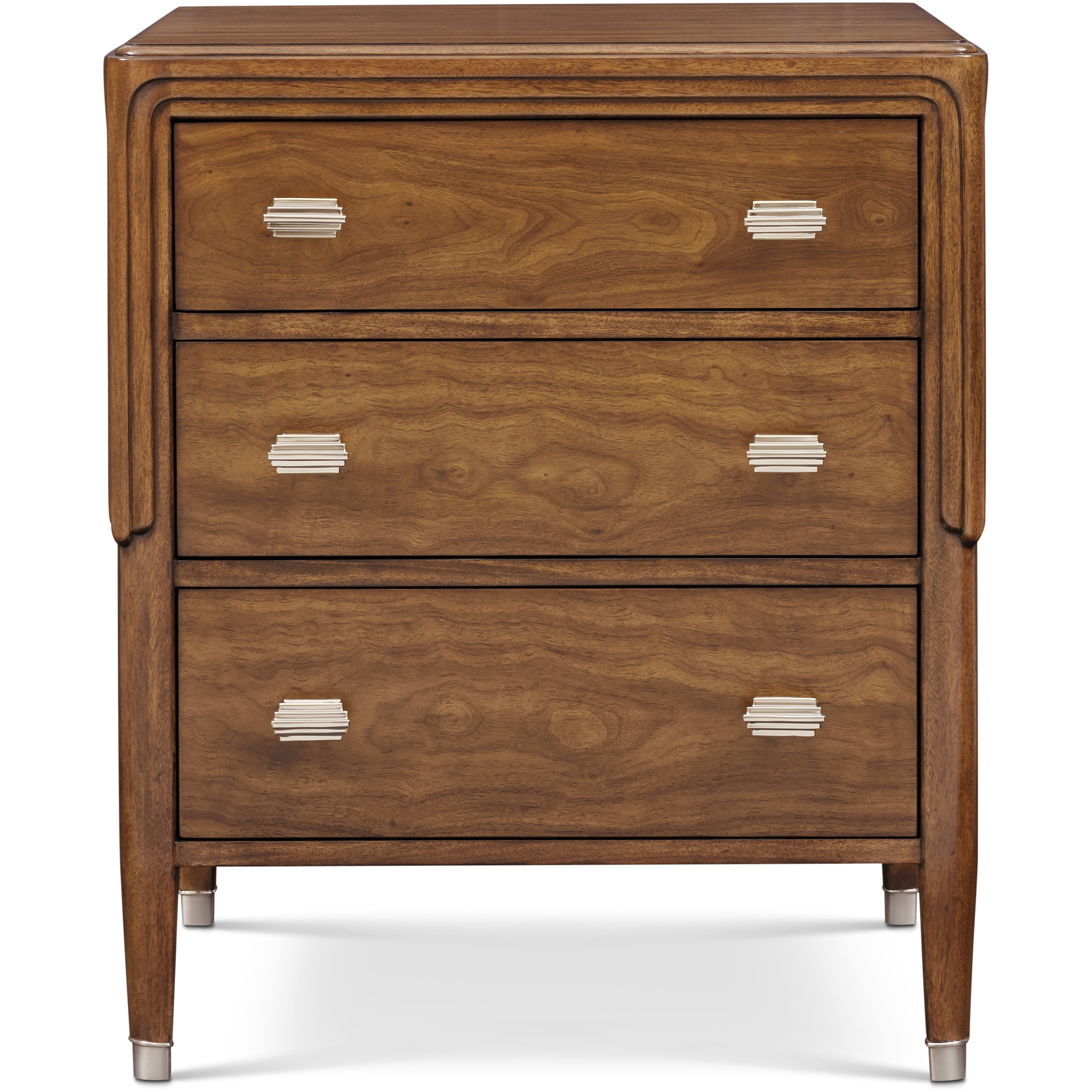 Dorchester 28.5 X 24 inch Mayfair / Antique White Brass Nightstand, Wooden