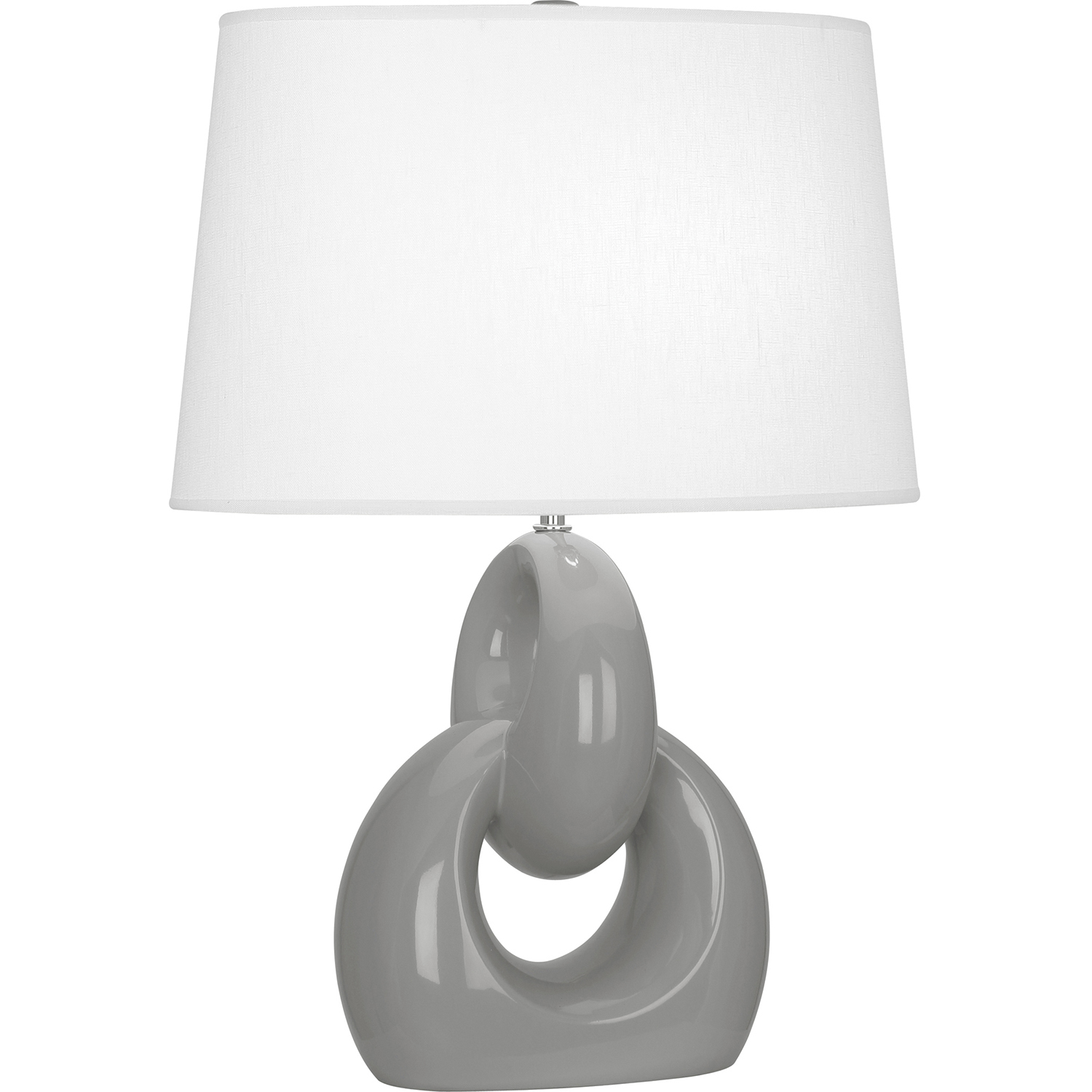 Fusion 27 inch 150 watt Smoky Taupe Table Lamp Portable Light
