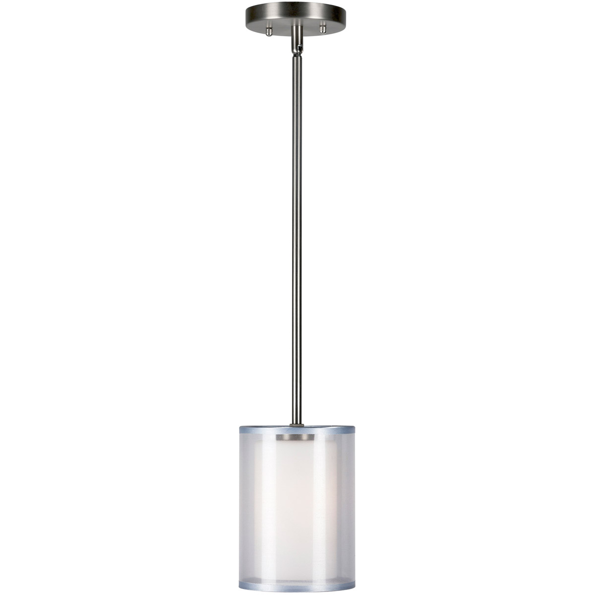 Shaw 1 Light 5.5 inch Brushed Nickel Mini Pendant Ceiling Light