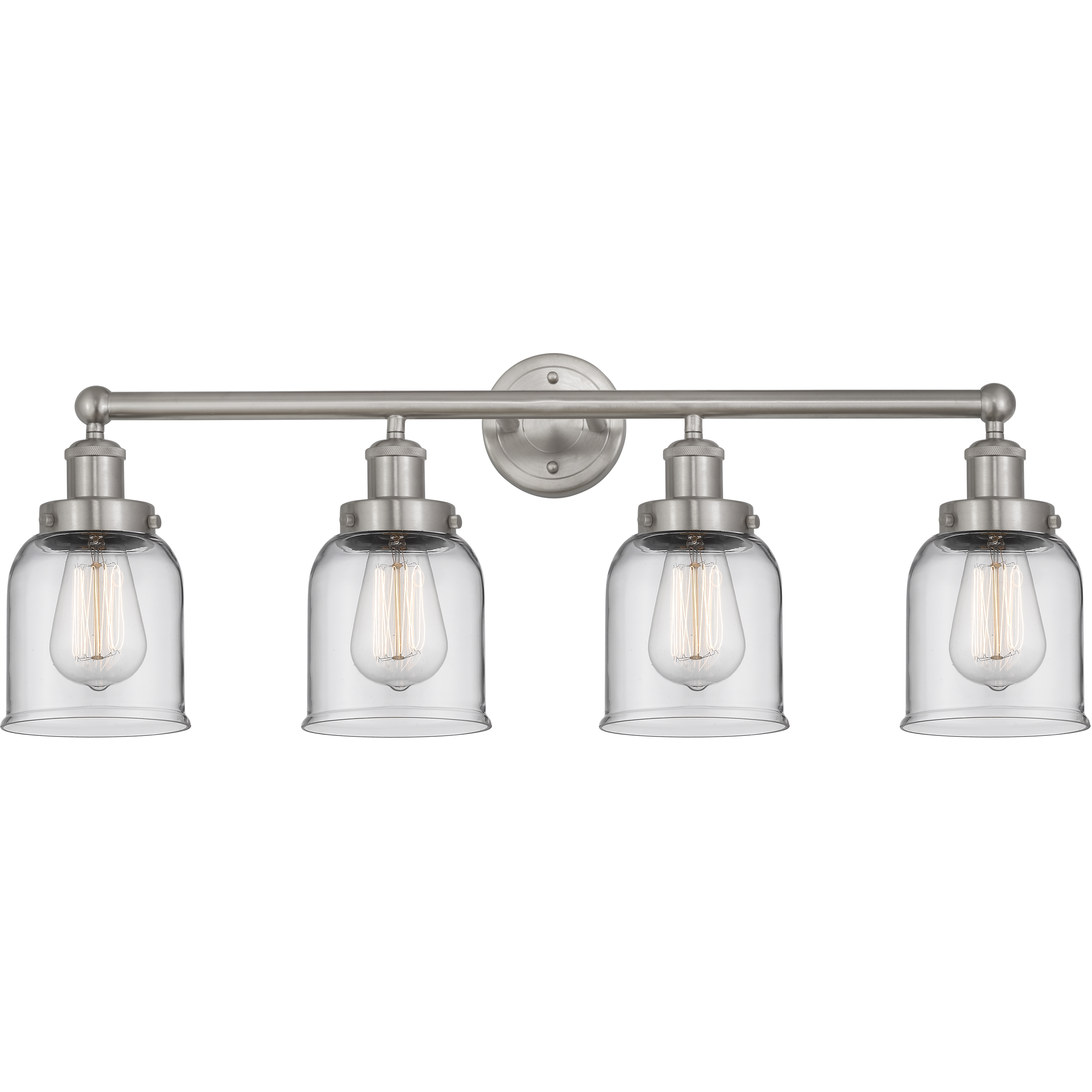 Bell 4 Light 33.5 inch Brushed Satin Nickel Bath Vanity Light Wall Light