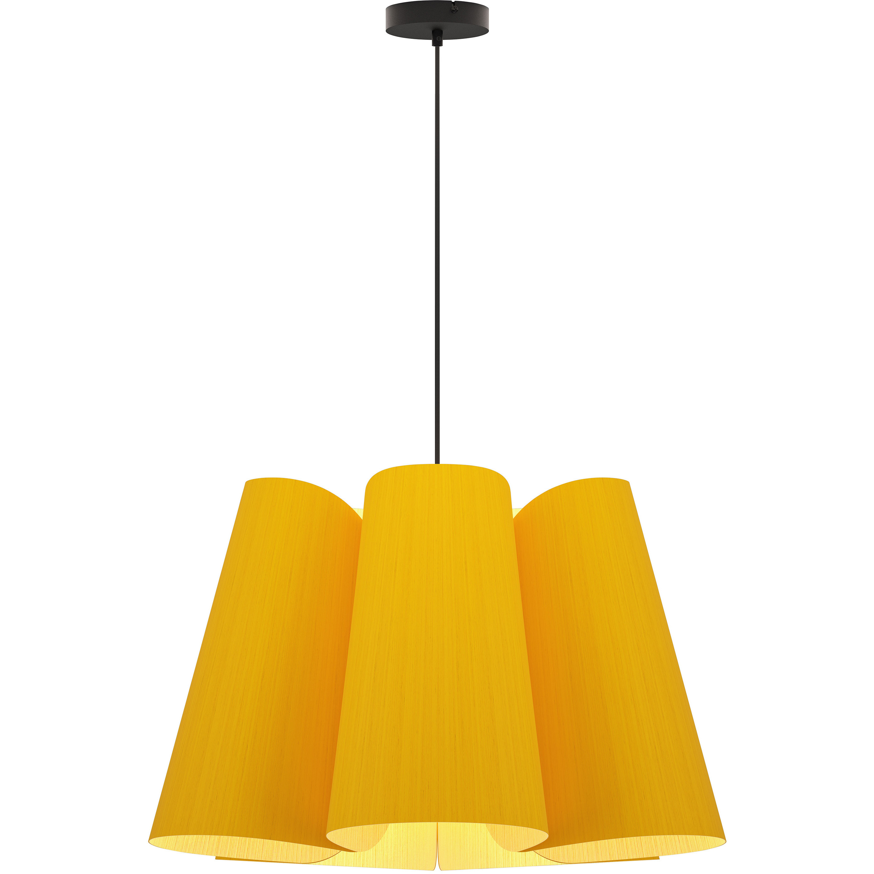 Julieta 1 Light 27.5 inch Black Pendant Ceiling Light in Yellow/Ash, 28 in, WEP Collection