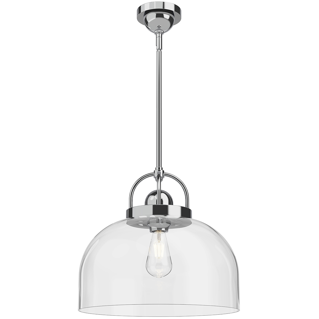 Alora Mood Lancaster 1 Light 15 inch Chrome Pendant Ceiling Light
