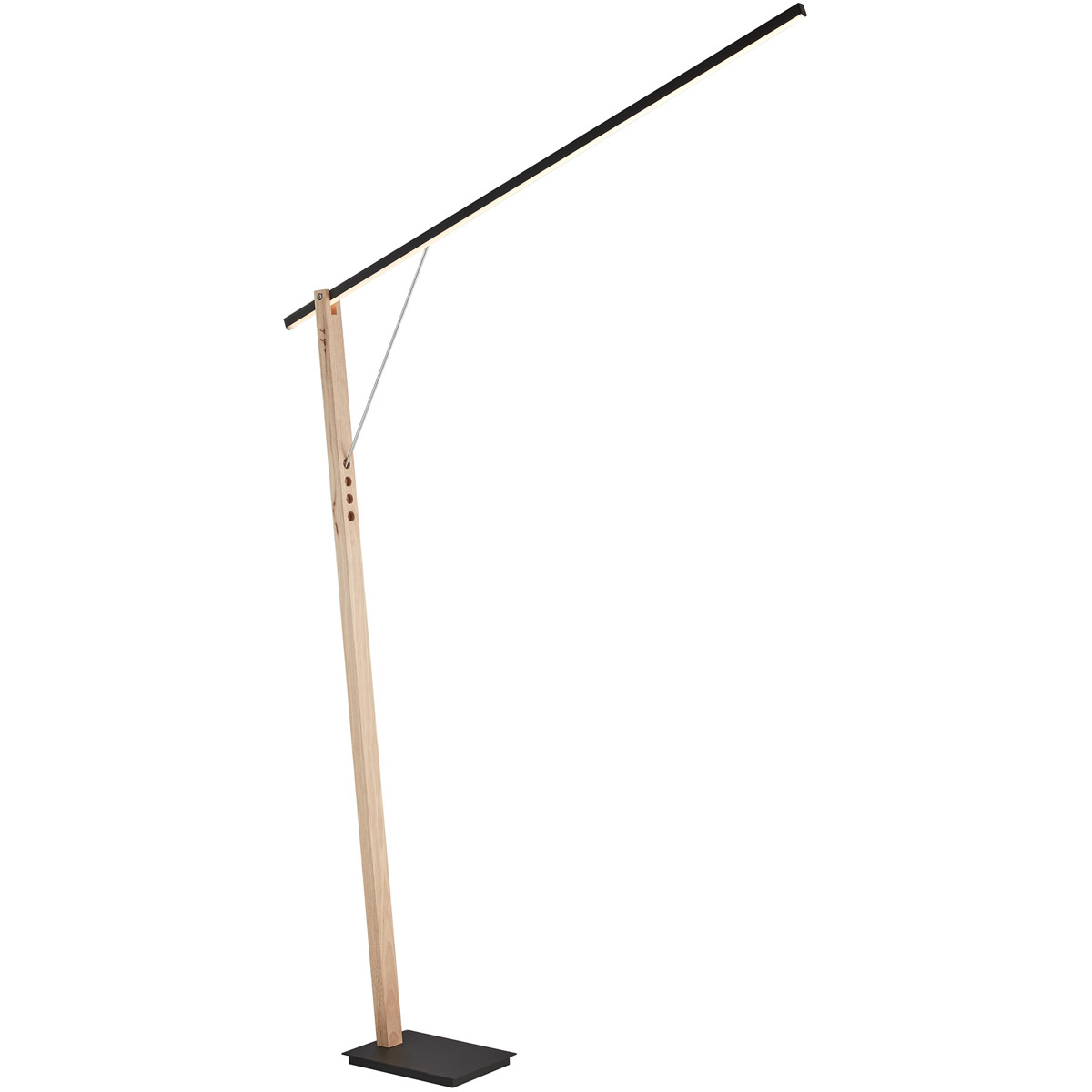 Kylar 77 inch 19.00 watt Black Floor Lamp Portable Light