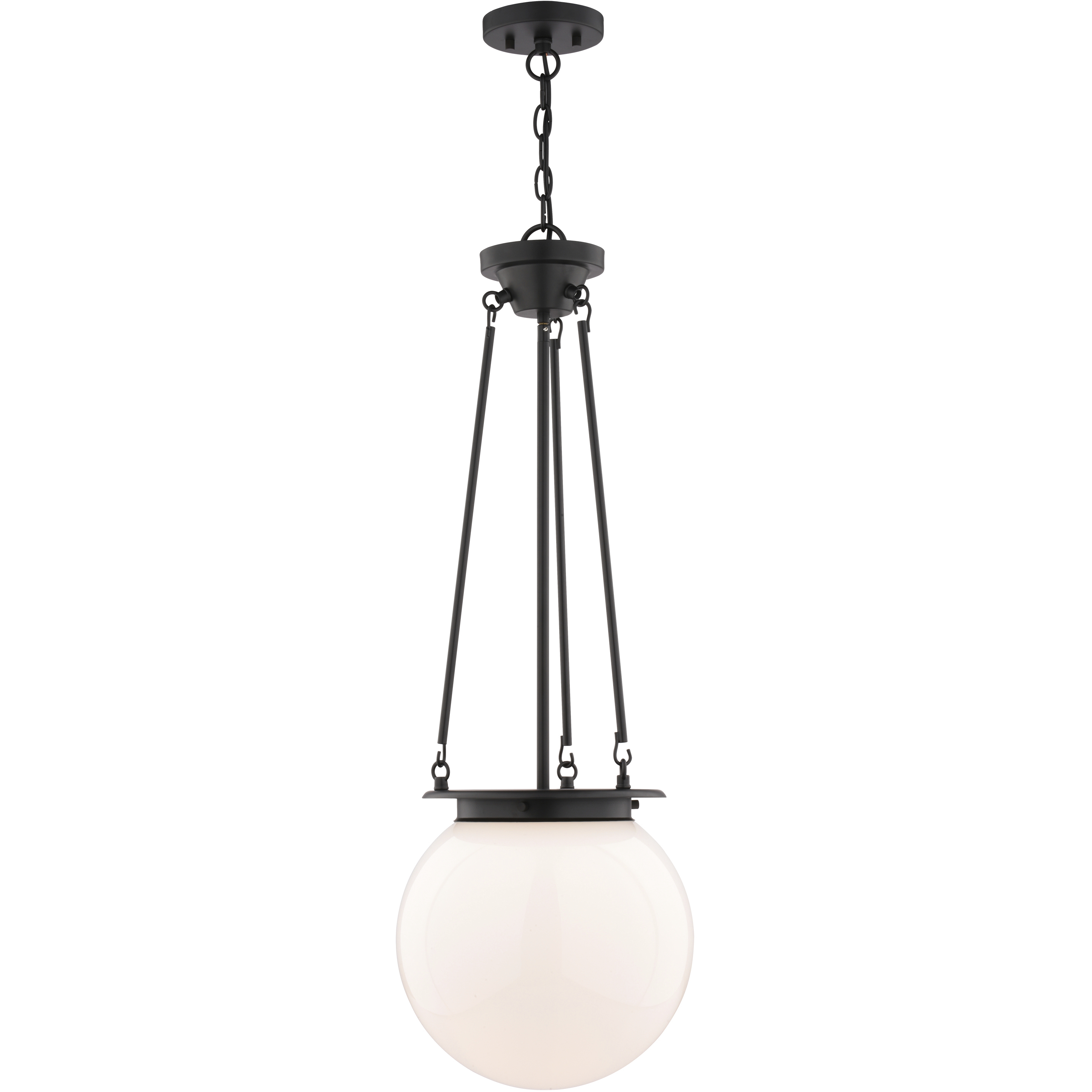 Kent 1 Light 11.75 inch Matte Black Pendant Ceiling Light